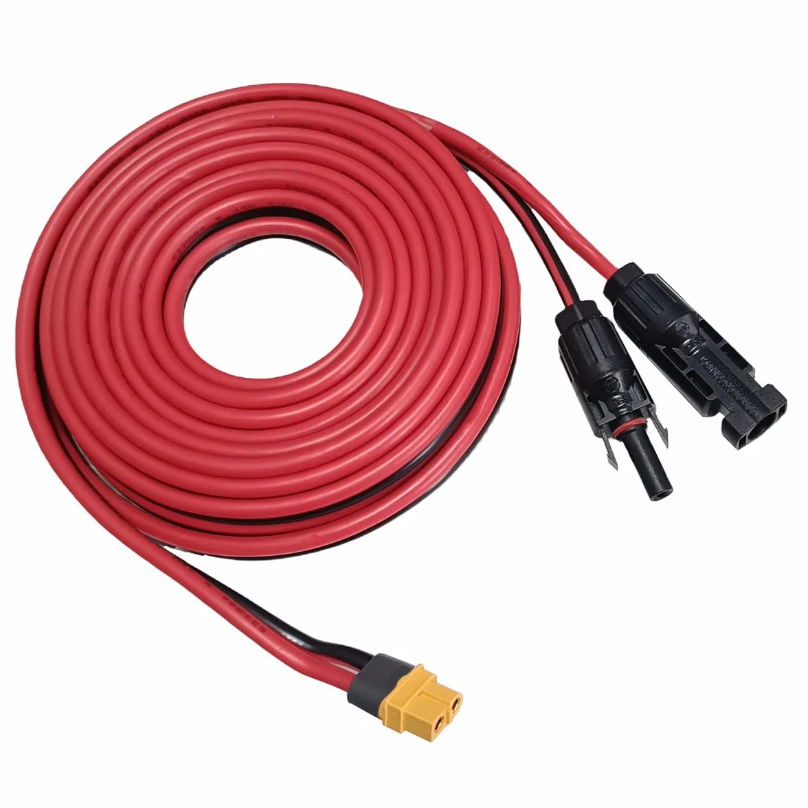 Adapter do paneli słonecznych XT60, kabel słoneczny 12AWG, kabel do paneli słonecznych kompatybilny z Ecoflow River Delta Series, Bluetti Przenośna stacja elektroenergetyczna, panel