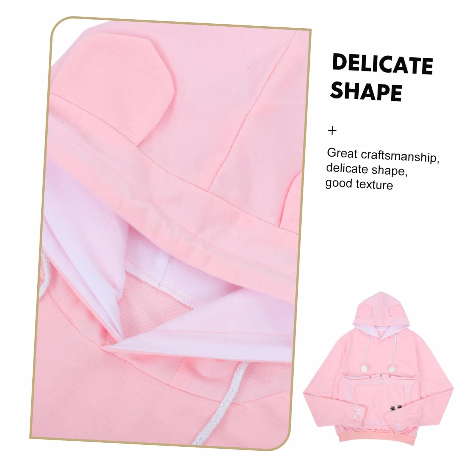Toyvian Unisex Bluza z Kapturem z Kieszenią Zwierzaka Wytrzymały i Miękki Dog Carrier Sweater dla Małych Psów Kotów Królików Wygodna i Bezpieczna Do Noszenia Co Dzień