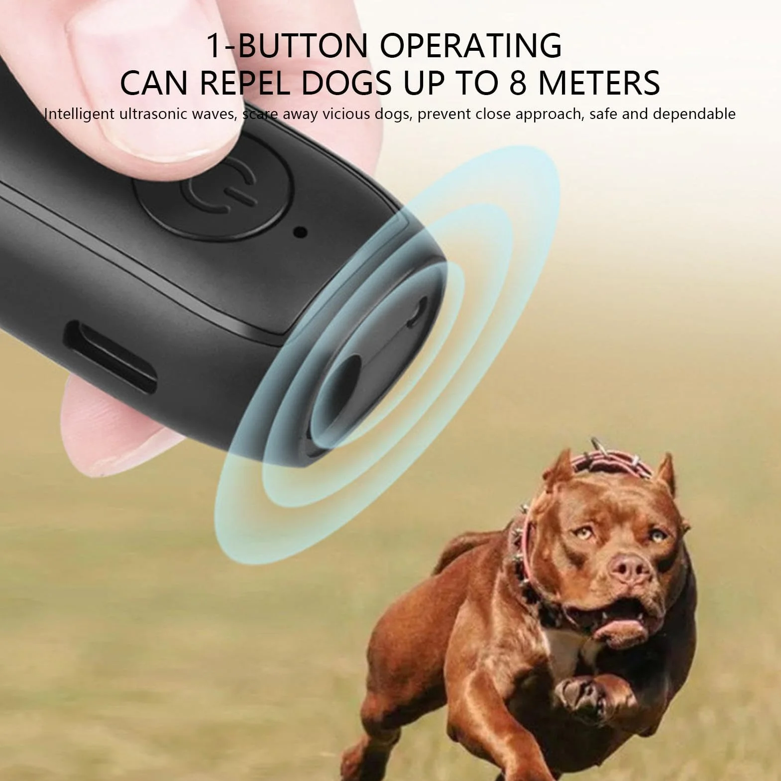 Anti Barking Device Dogs, długi zakres ultradźwiękowa kontrola korka, akumulator dla, korek barkingowy, narzędzie do treningu dźwiękowego do użytku w pomieszczeniach, na zewnątrz 3 x 2,6 x 5 cm