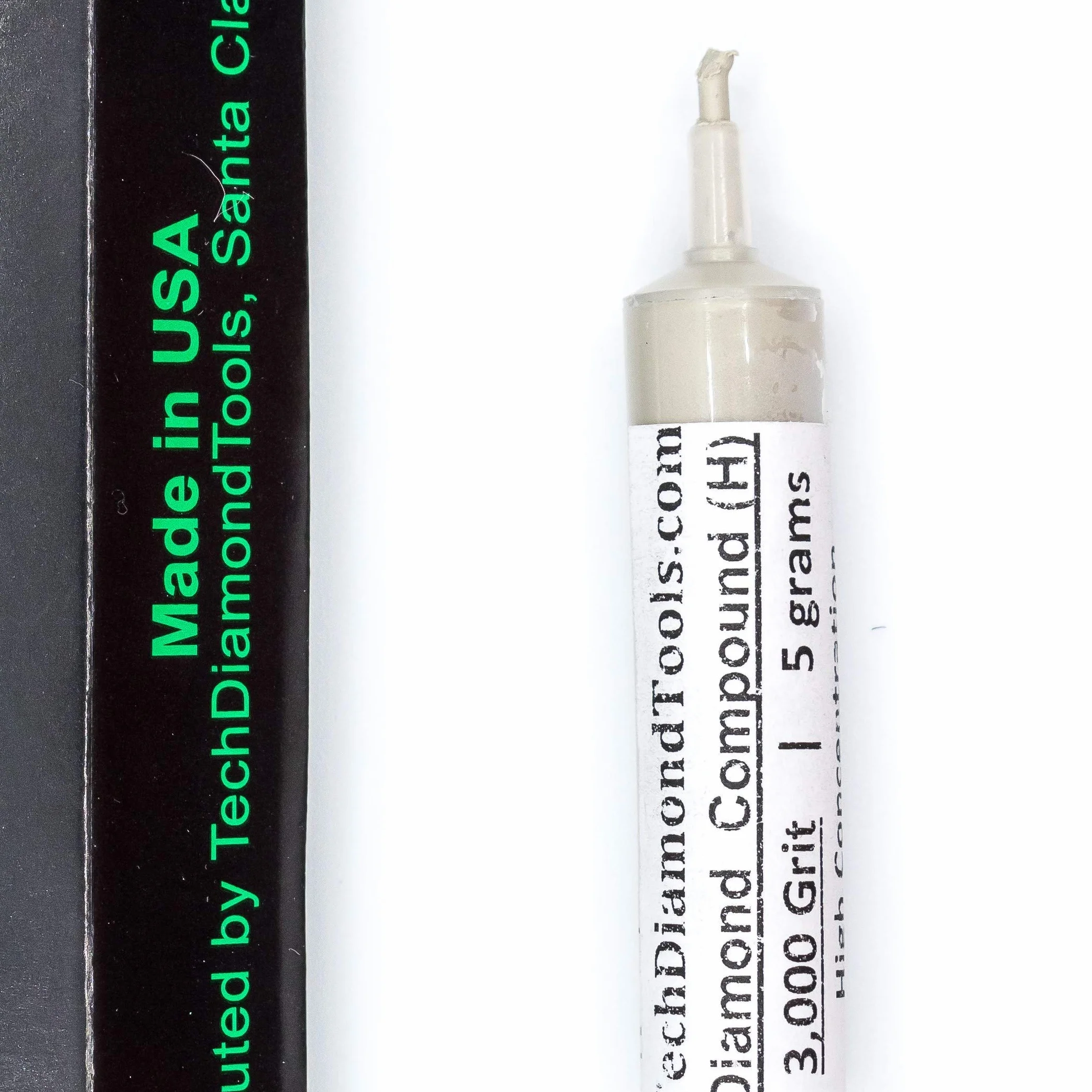 TechDiamondTools Diamentowa pasta polerska, ziarnistość 3000, 3-6 mikronów, do precyzyjnego polerowania, 5 g, wysoka koncentracja 50% proszku Damond