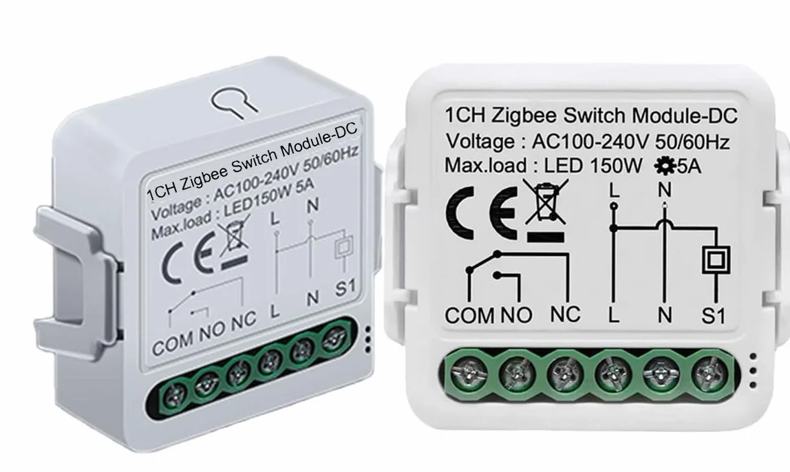 Przekaźnik NO NC BEZPOTENCJAŁOWY, BEZNAPIĘCIOWY ZIGBEE 3.0 Tuya do puszkowy sterownik