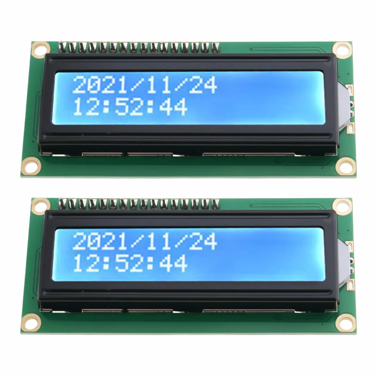 2 szt. LCD1602 niebieski ekran z modułem interfejsu I2C DC5V adapter wyświetlacza LCD płyta kompatybilna z PIC AVR kompatybilna z Raspberry pi