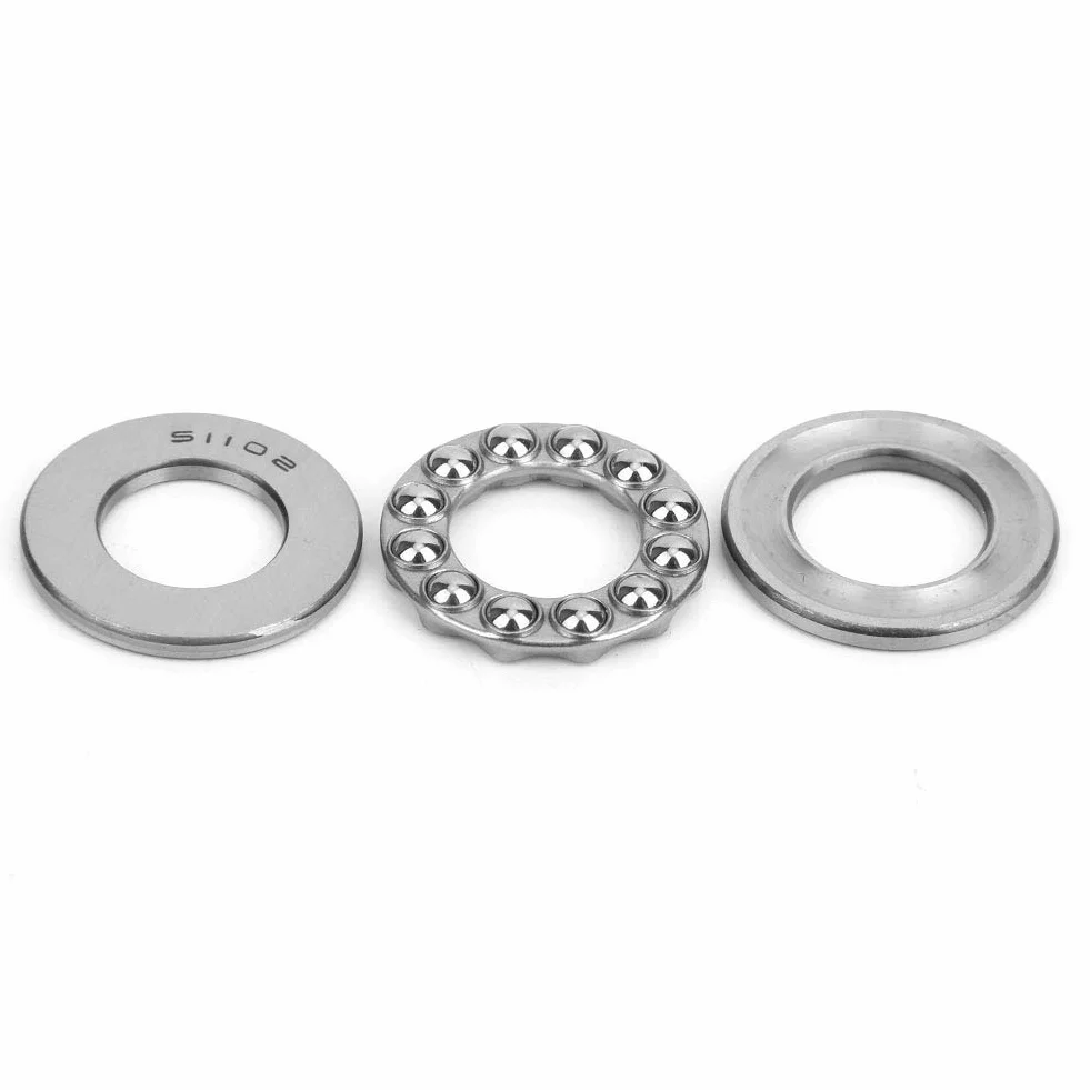 5 sztuk 15 x 28 x 9 mm osiowe łożysko kulkowe 51102 ze stali widelcowej, płaskie jednorzędowe łożyska toczne o dużej nośności, do maszyn przemysłowych, wytrzymałe łożyska osiowe do montażu i techniki