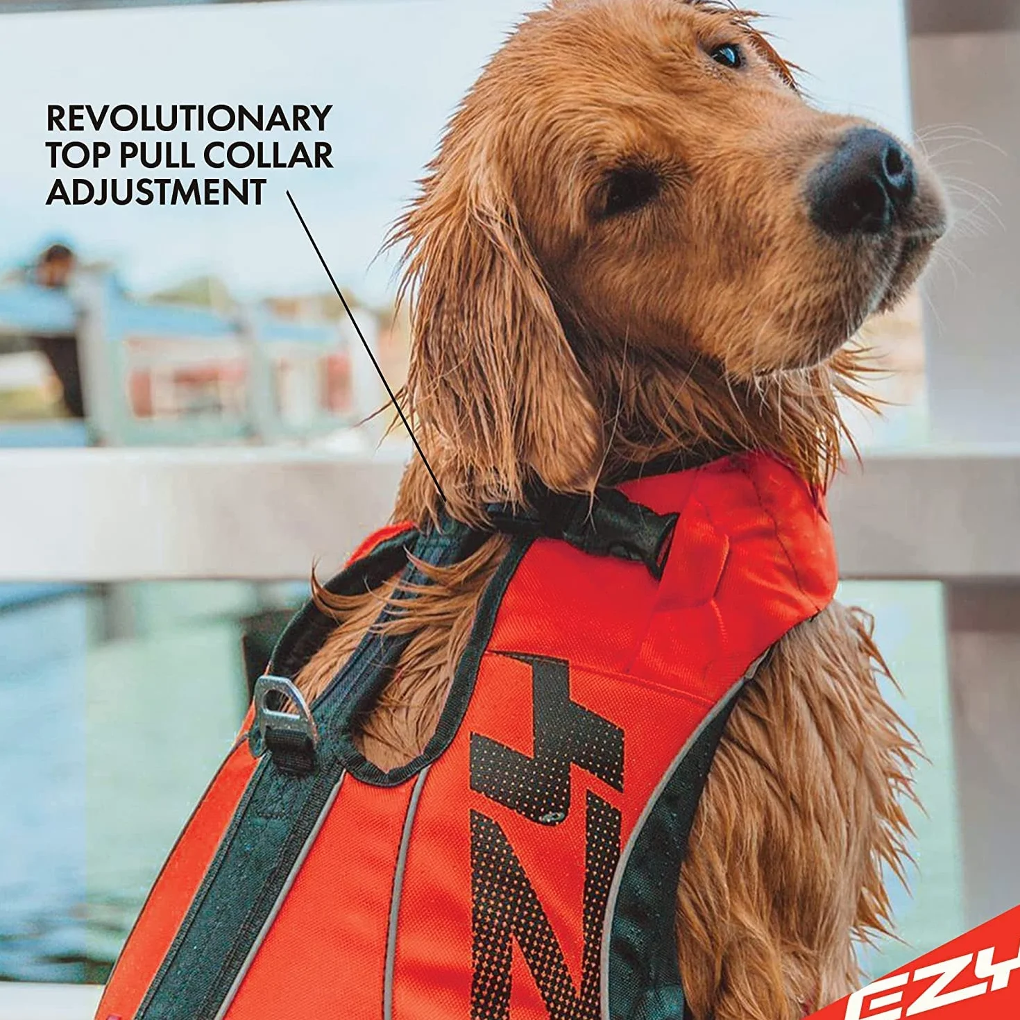 EzyDog DFD X2 Kamizelka ratunkowa dla psa, regulowana kamizelka ratunkowa do pływania, z ciągłym podnoszeniem szyi, odblaskowe wykończenie i uchwyt (rozmiar 2XS, różowa)