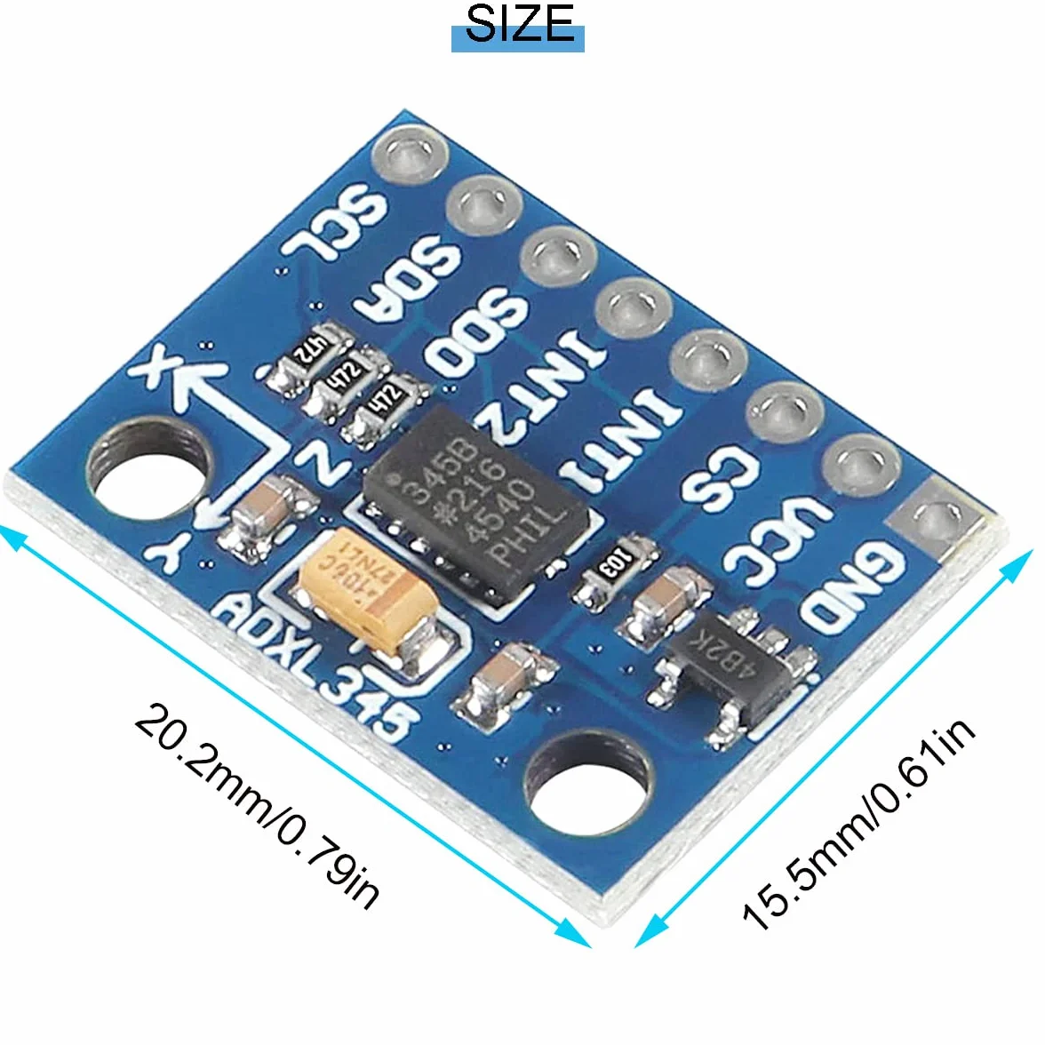 2 szt. GY-291 ADXL345 IIC/SPI cyfrowy 3-osiowy przyspieszenie grawitacyjnego modułu pochylania z głowicą pinheader kabel DuPont do Arduino