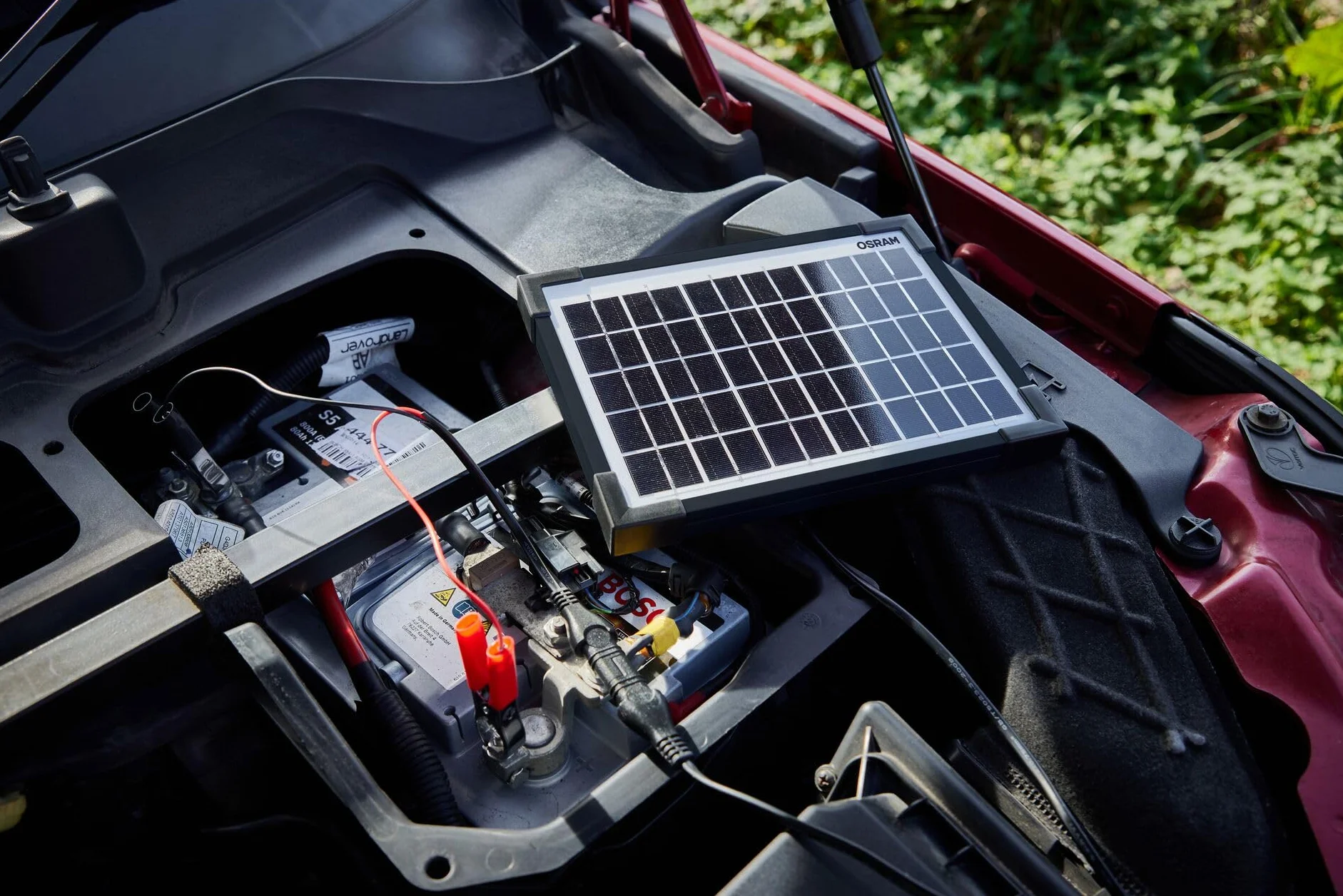 OSRAM BATTERYcharge SOLAR 5W solarna jednostka konserwacyjna ładowanie akumulatora 12V wodoodporny panel słoneczny