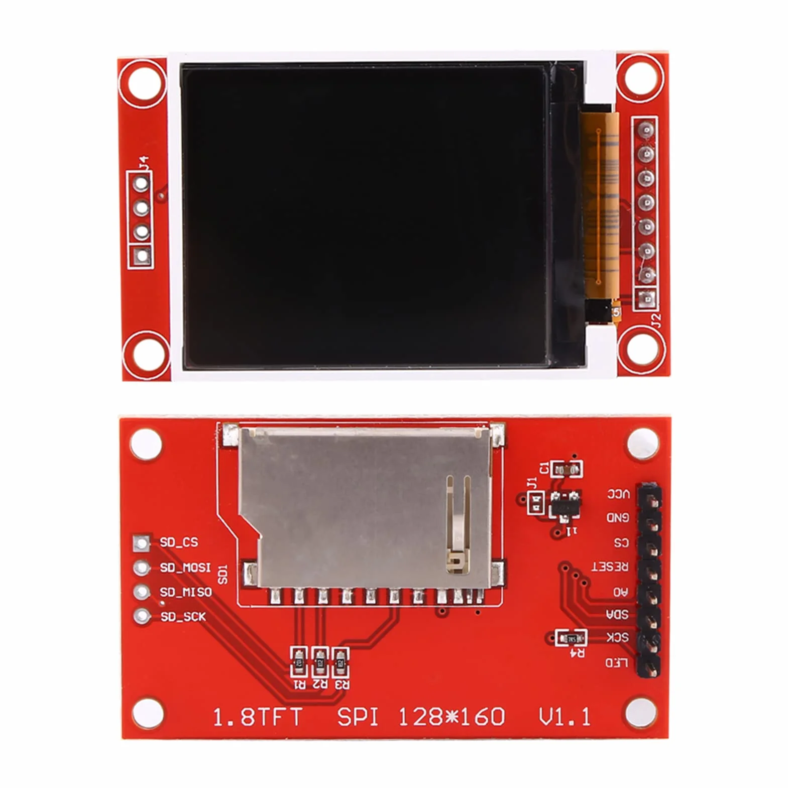 Wyświetlacz TFT LCD o Przekątnej 1,8 Cala dla ST7735, rozdzielczość 128x160, Kompatybilny z 51/AVR/STM32/8/16 Bitów