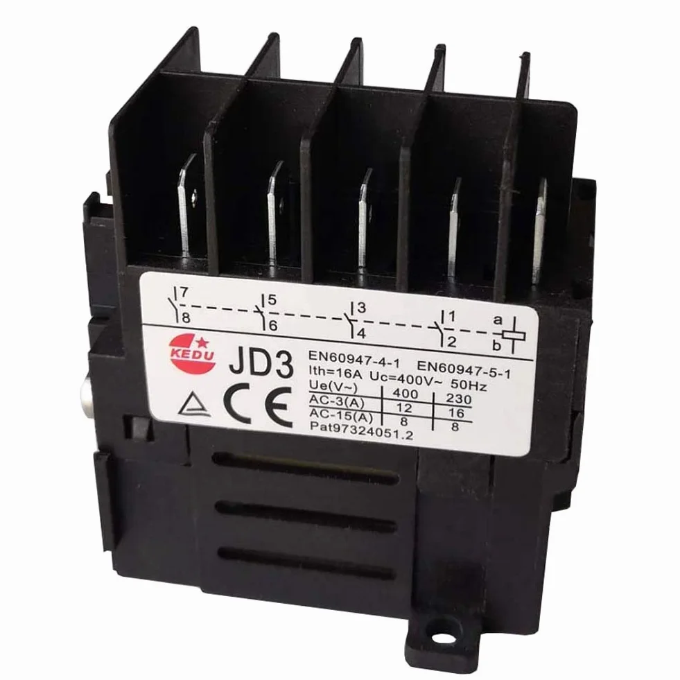 KEDU JD3 10-biegunowy przekaźnik elektromagnetyczny KJD11 5NO