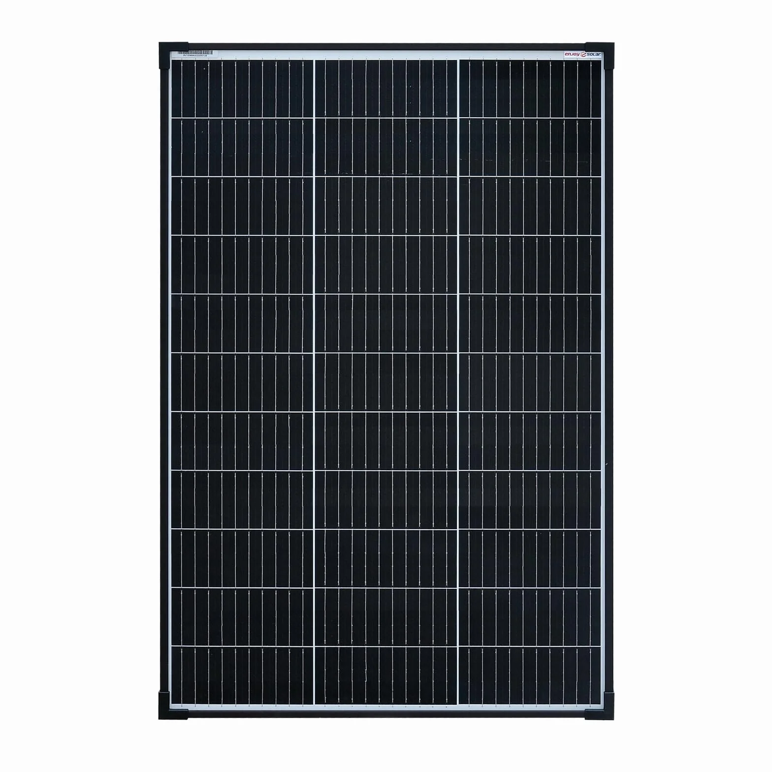 enjoy solar® Monokrystaliczny Panel słoneczny 100W 12V, ogniwa 182 mm, 10 busbarów – idealny do kampera, instalacji balkonowej, altanki, łodzi