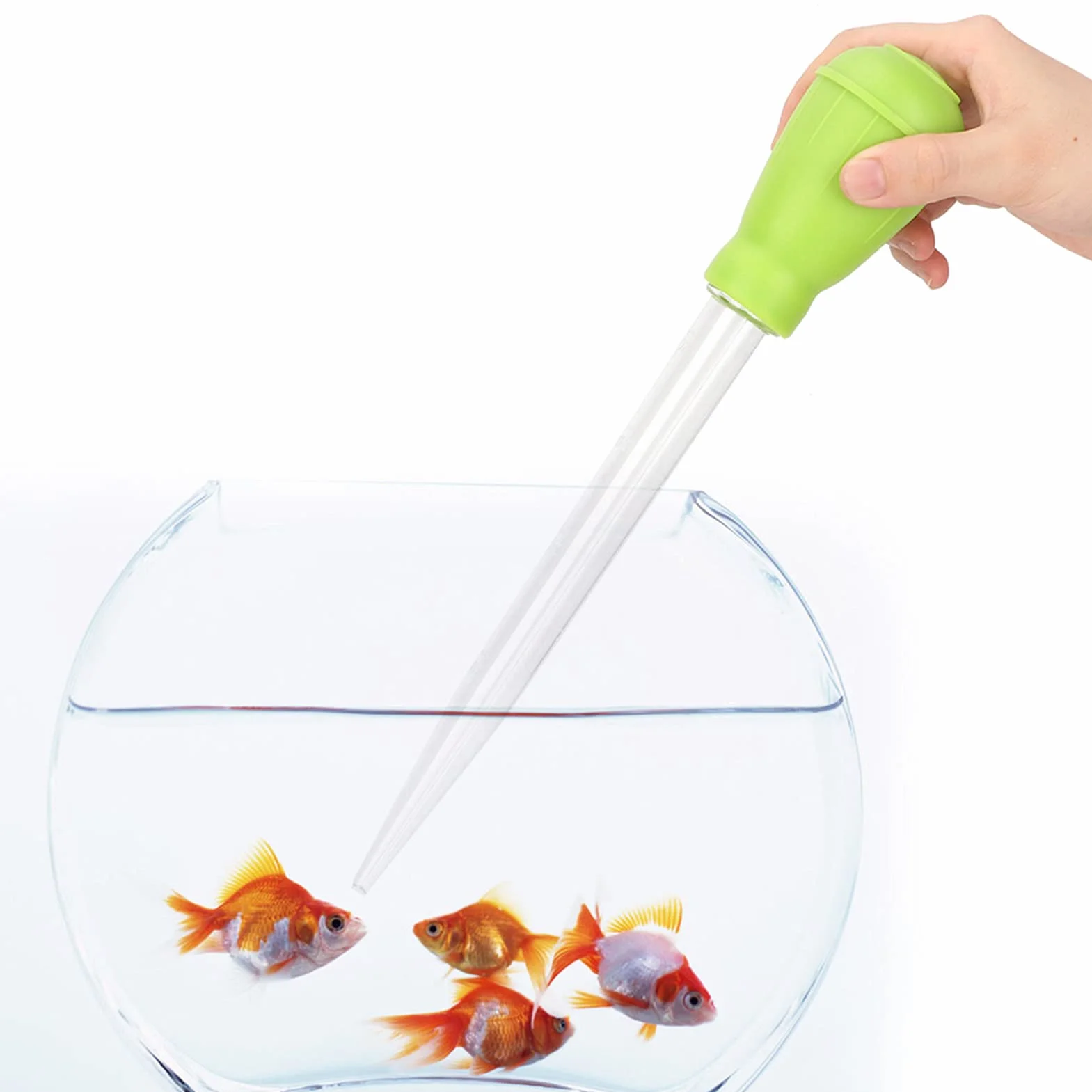 Pipety akwariowe Plastikowe narzędzie do zmiany wody Środek do usuwania odpadów Zakraplacz Mini ręczny zmieniacz wody Akwarium Środek do czyszczenia żwiru Akcesoria do akwarium do akwarium (zielony)