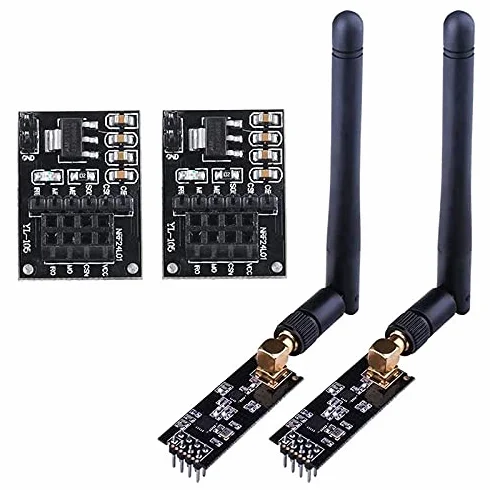 Lanko 2 . NRF24L01+PA+LNA RF moduł nadawczo-odbiorczy z anteną SMA 2,4 GHz 1100 M + moduł bezprzewodowy NRF24L01 dla