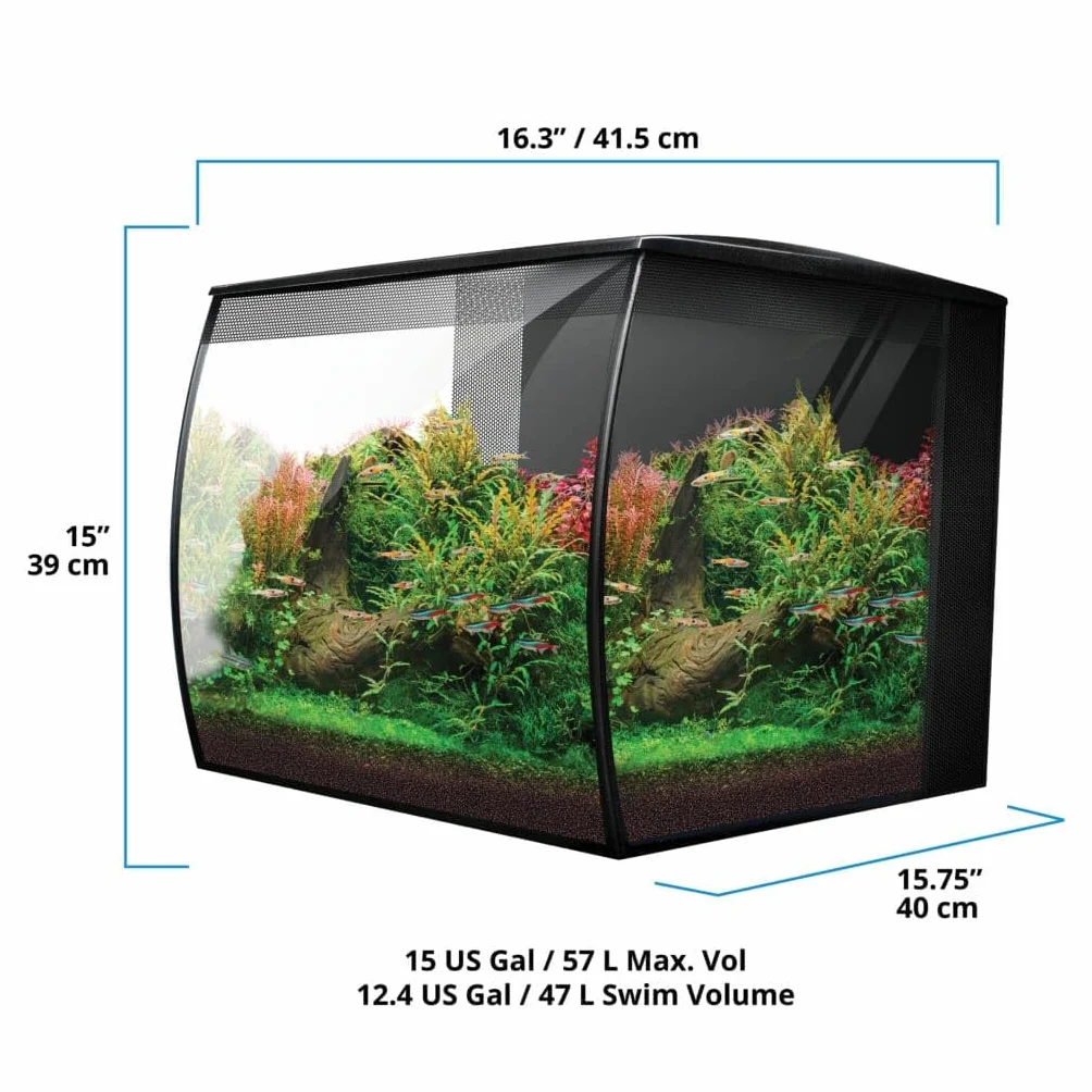 Zestaw do akwarium Fluval Flex 2.0, czarny 57 l