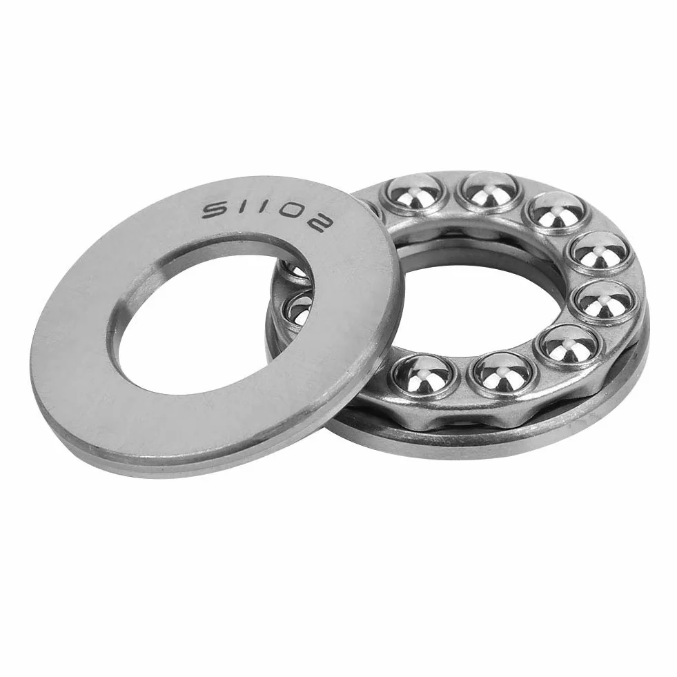 5 sztuk 15 x 28 x 9 mm osiowe łożysko kulkowe 51102 ze stali widelcowej, płaskie jednorzędowe łożyska toczne o dużej nośności, do maszyn przemysłowych, wytrzymałe łożyska osiowe do montażu i techniki