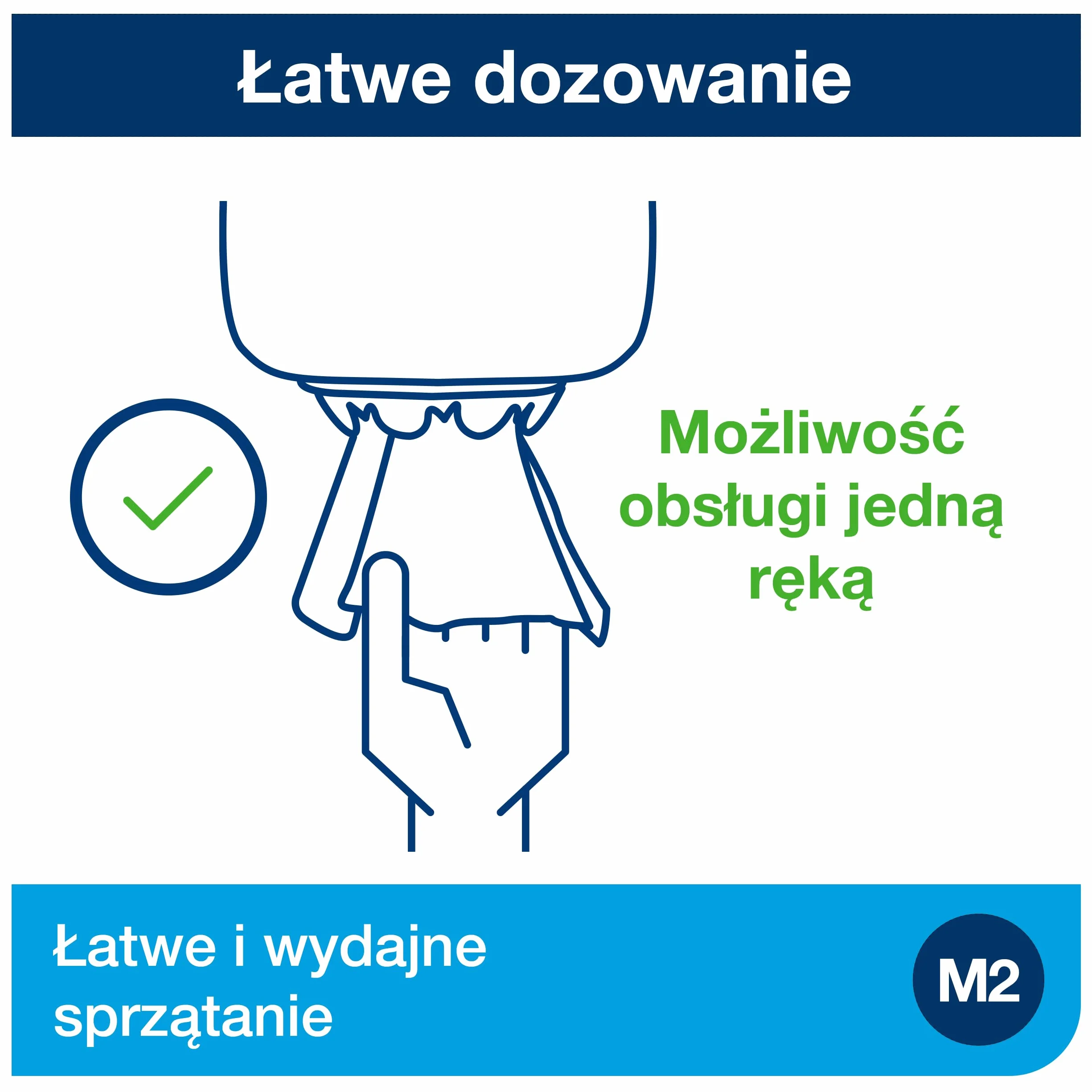Tork Dozownik, system centralnego dozowania, biały, M2, solidna obudowa, linia Elevation, 559000