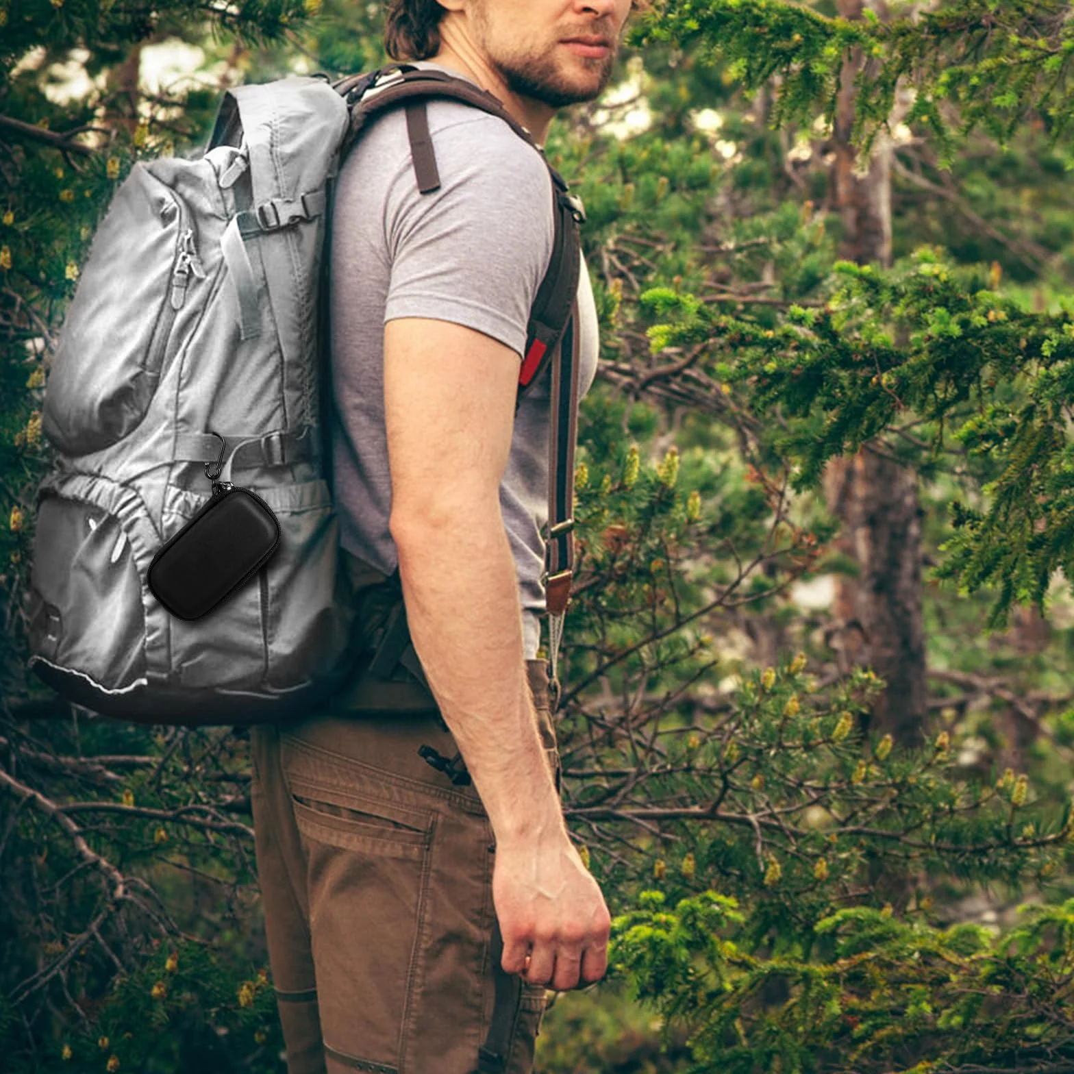 SITHON Torba na Beurer BR 90 BR 60 BR 10 uzdrawiacz ukąszeń owadów, twarda obudowa podróżna, etui kompatybilne również z IEA/Pattler/MYCARBON (Tylko torba! Bez uzdrawiacza ukąszeń owadów!), czarny