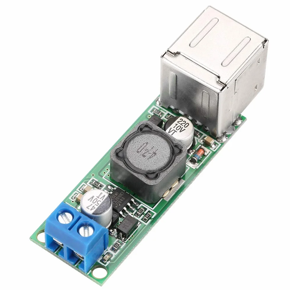 6-35V bis 5V 3A Dual-USB-Konverter-Modul, DC-DC-Spannungsabsenkung-Netzteil Modul