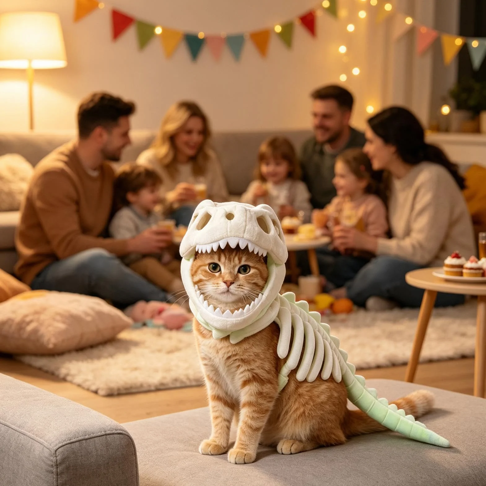 Kostium Dinozaura Szkielet Dla Kotów Stroje Halloween Z Kapturem Dla | Halloweenowy Kostium Szkieletu Dinozaura Szczeniaka Do Domu Mieszkania Sypialni Spotkań Przyjaciół