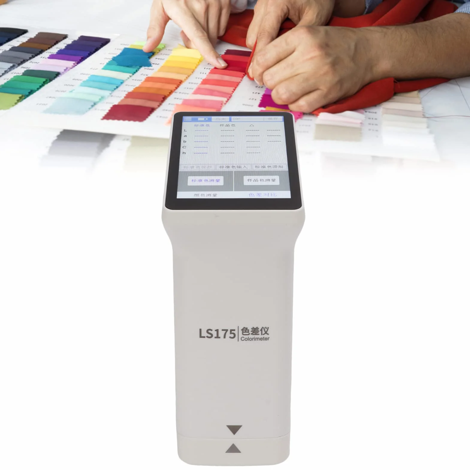 Cyfrowy Kolorymetr LS175 Analizator Kolorów Tester Różnicy Kolorów z Ekranem Dotykowym 3,5 Cala