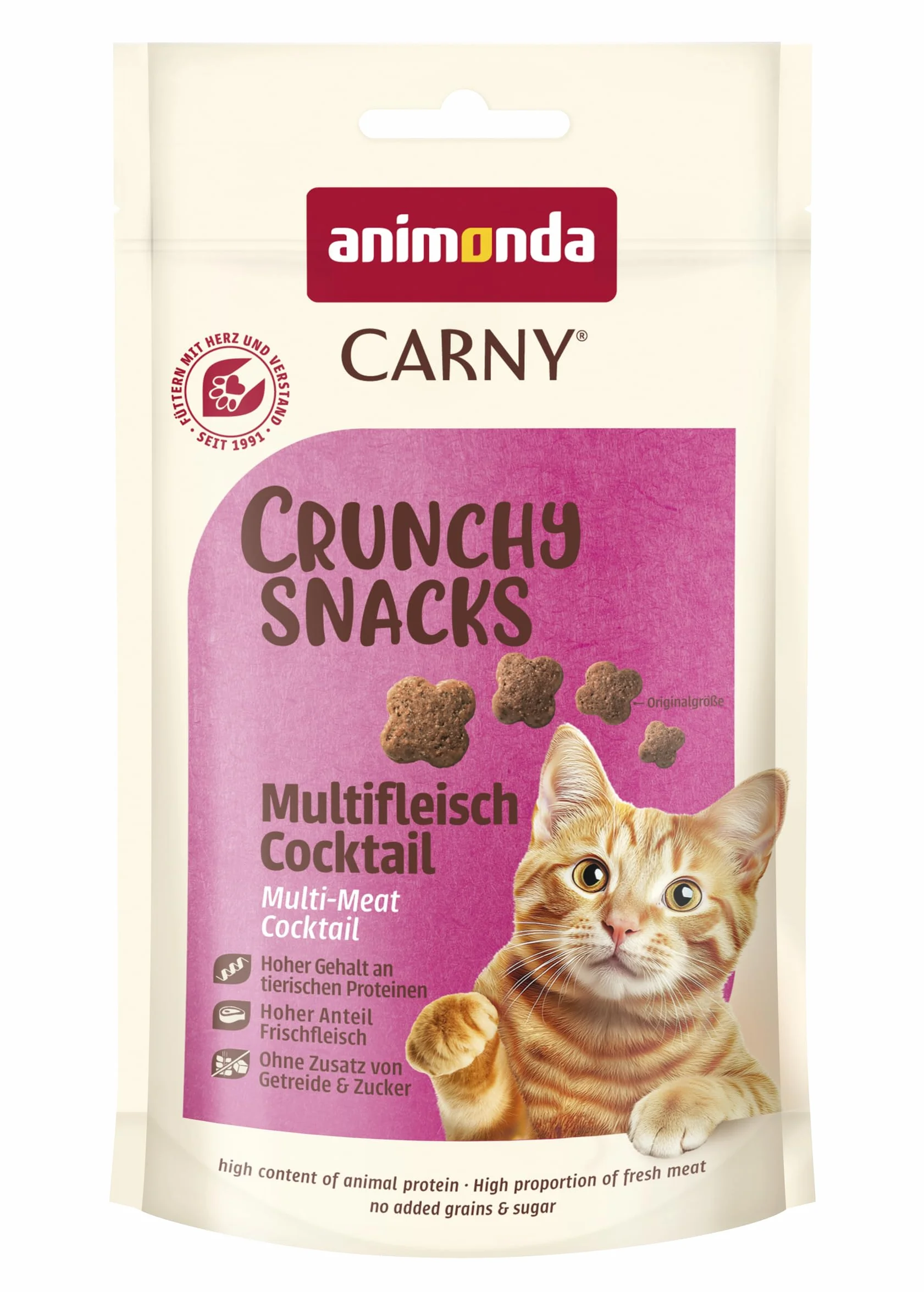 animonda Carny Adult Crunchy koktajl wielomięsny 10 x 50 g