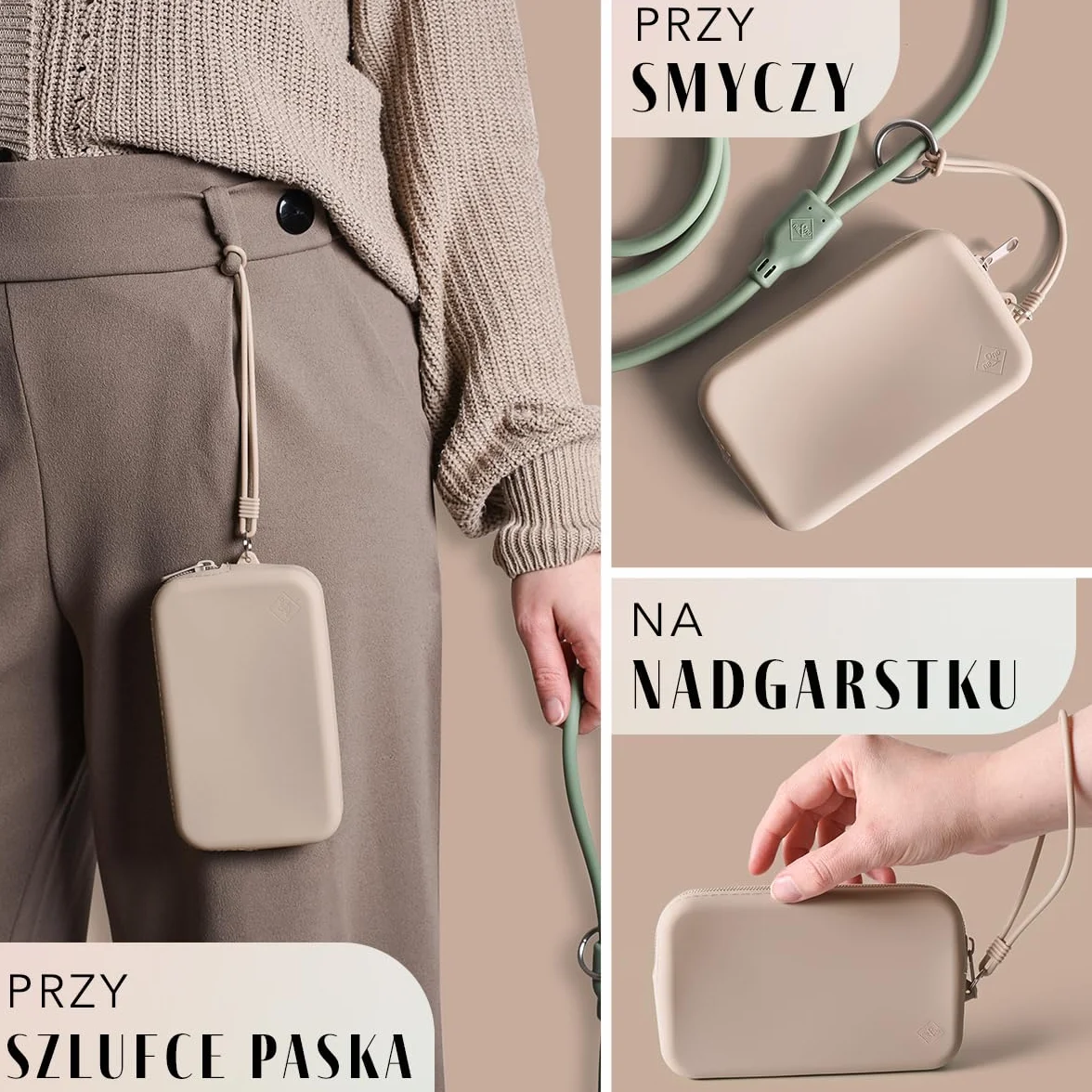 ne&no Torba na smakołyki dla psów z silikonu [ łatwa do czyszczenia ] Torba na smakołyki | Torba na przysmaki dla psów | Torba na spacer z psem