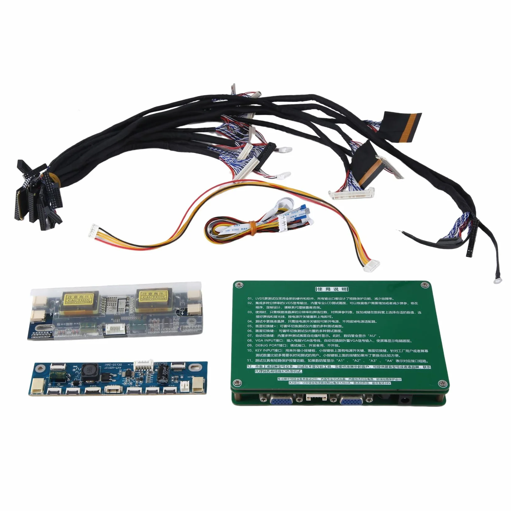 Zestaw narzędzi testowych do naprawy ekranu LCD LED z 14 kabel LVDS