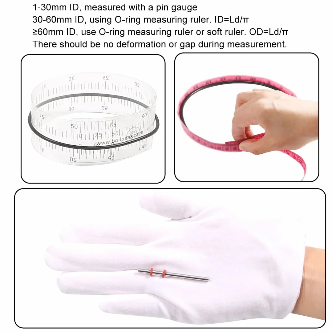 sourcing map Uszczelka O-Ring Kauczuk Nitrylowy 67mm AD 64mm ID 1.5mm