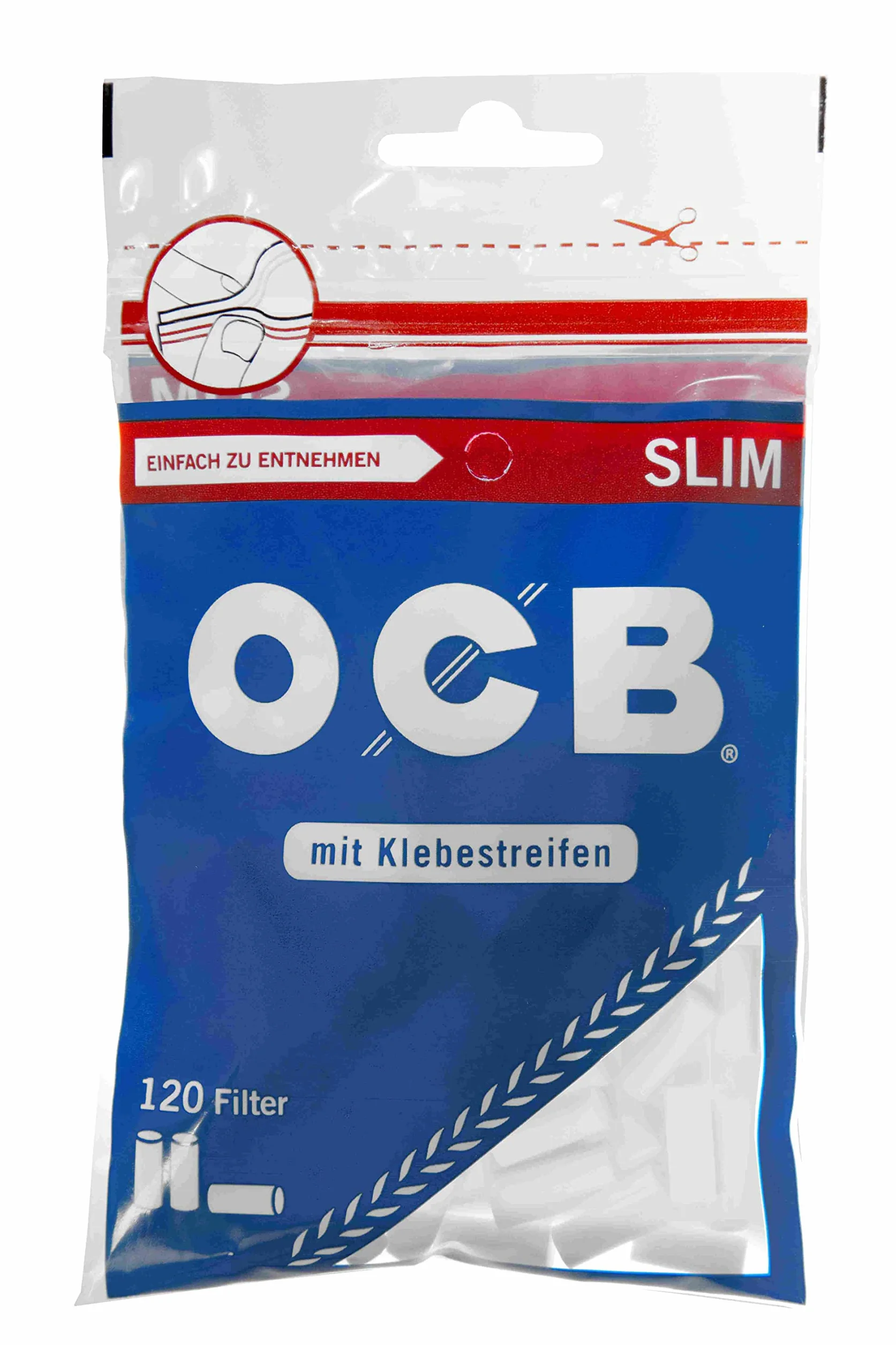 OCB Filtr Slim 6 mm 10 x worek po 120 filtrów