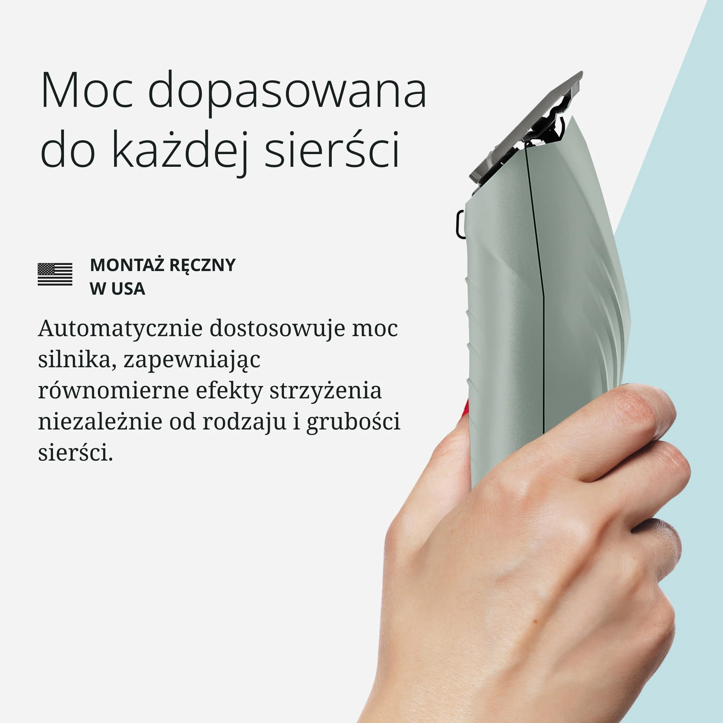 Wahl KMC+ Maszynka do Strzyżenia Zwierząt - Silnik Bezszczotkowy, Teksturowana Obudowa, Dwa Tryby Prędkości, Przewodowa/Bezprzewodowa - 120 min Pracy