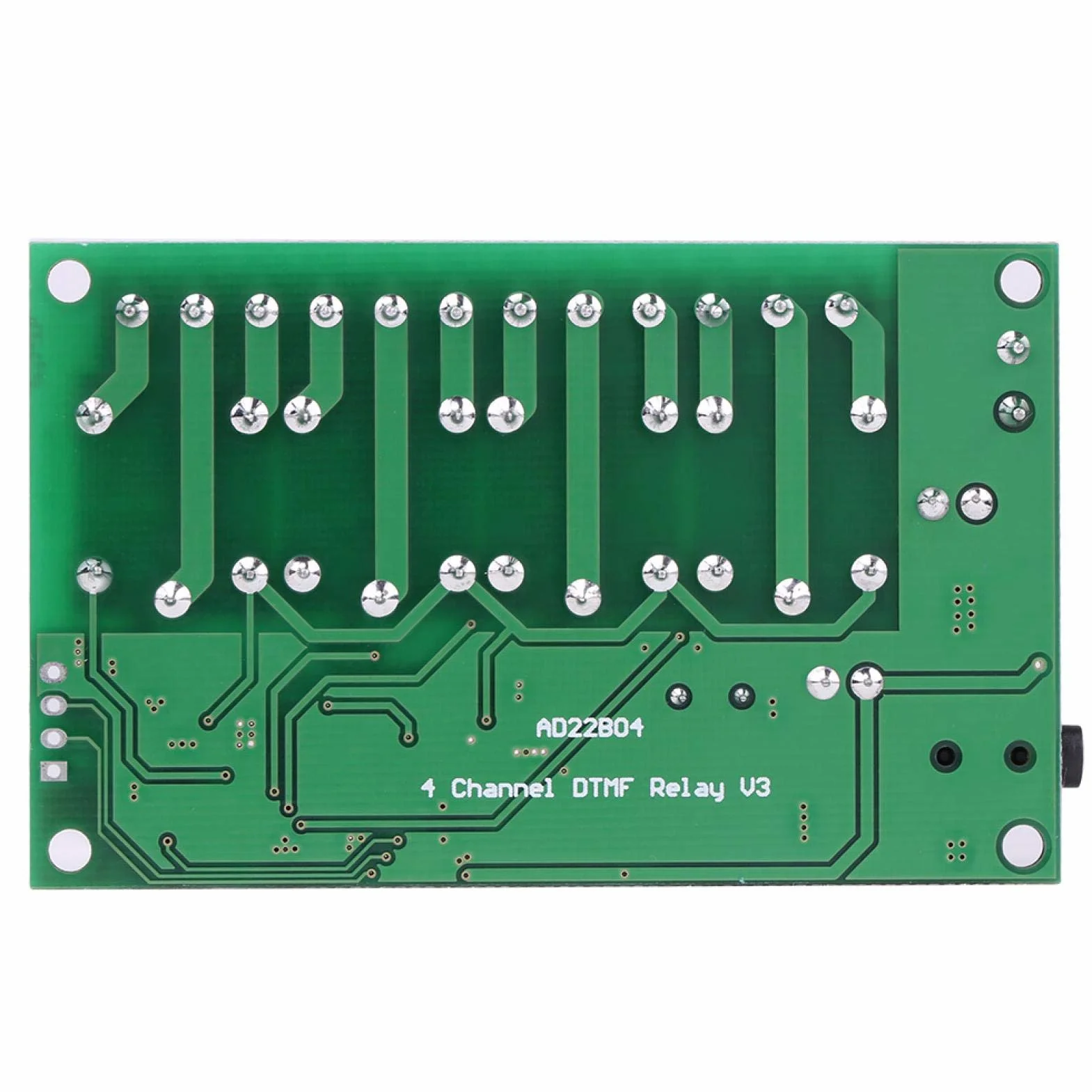 4 Kanal Decoder Relais, AD22B04 12 V DTMF Relais Modul (10 A / 250 VAC, 10 A / 125 VAC, 10 A / 30 VDC, 10 A / 28 VDC, 10 A / 12 VDC)