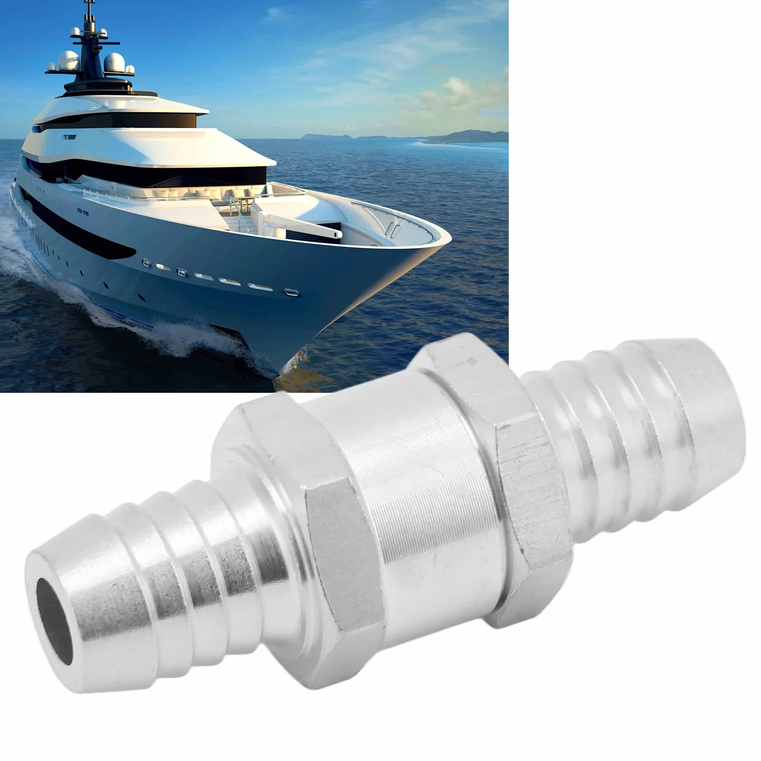 Zawór Zwrotny Zwrotny, Zawór Zwrotny ze Stopu Aluminium do Zaworów Zwrotnych Wody w Benzynowym (14mm)