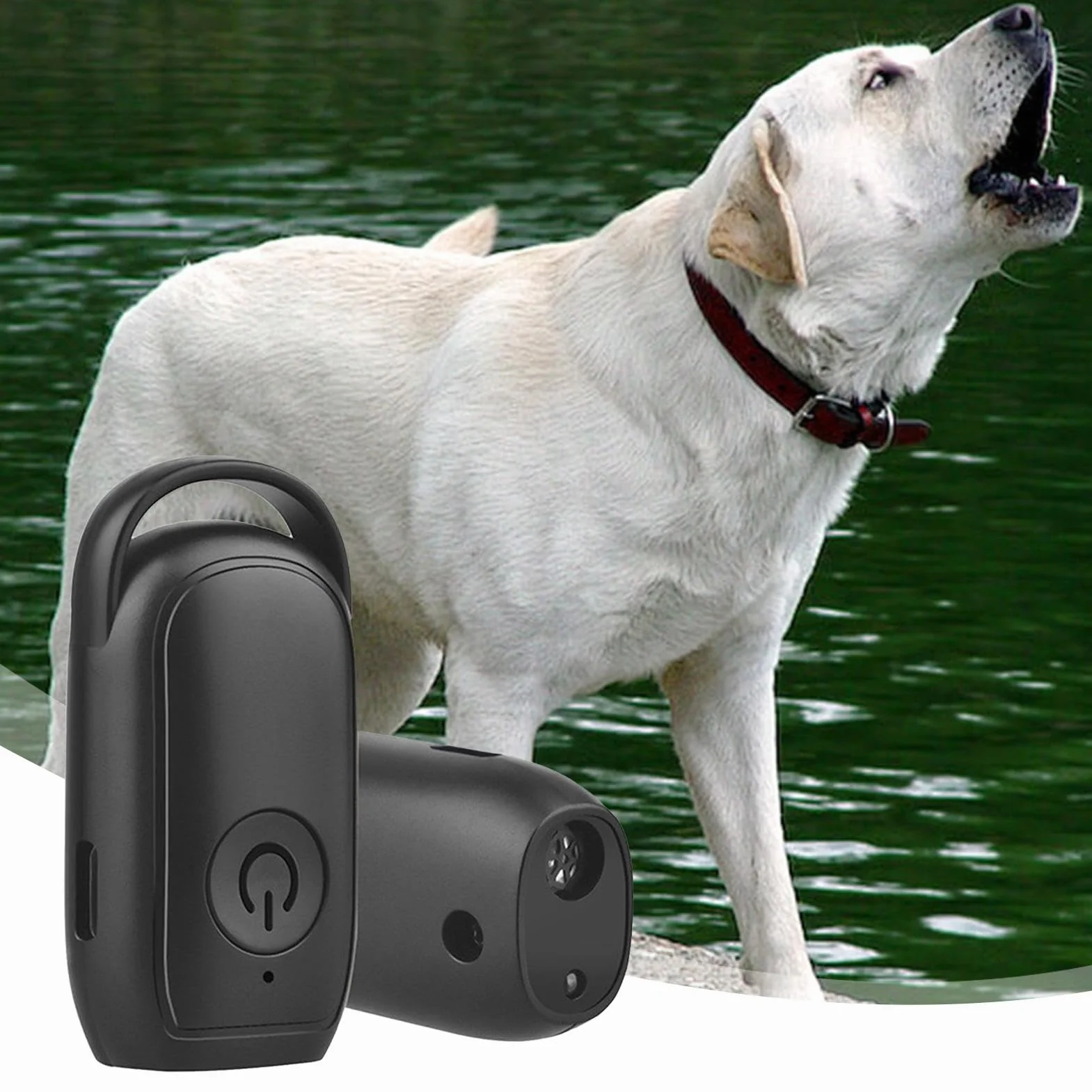 Anti Barking Device Dogs, długi zakres ultradźwiękowa kontrola korka, akumulator dla, korek barkingowy, narzędzie do treningu dźwiękowego do użytku w pomieszczeniach, na zewnątrz 3 x 2,6 x 5 cm
