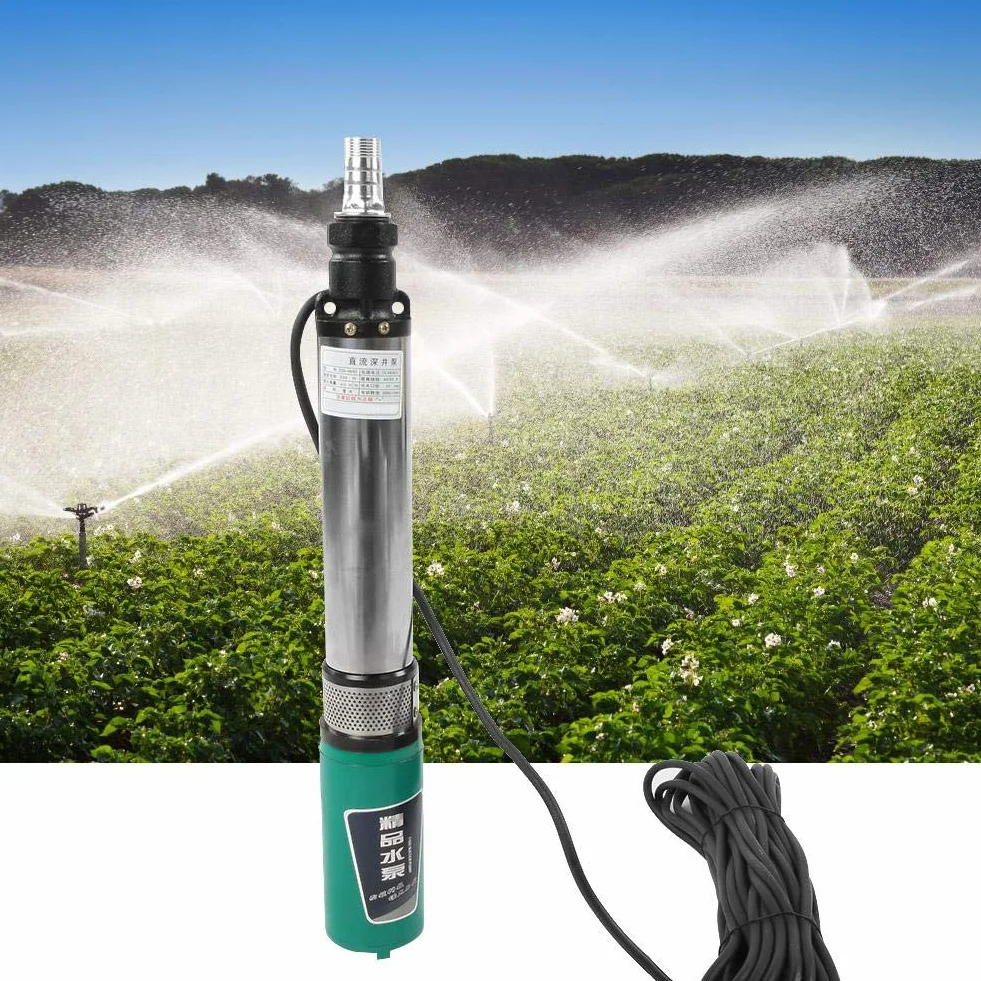 Pompa głębinowa solarna 48V 60V 4/5m³ 45/55m 0,5PS 1'' do studni