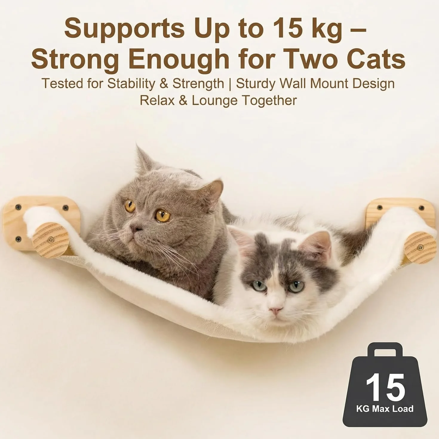 4-częściowa ścianka wspinaczkowa dla kotów, montowany na ścianie, hamak dla kotów, zestaw ścianek wspinaczkowych, łóżko dla kota do wspinaczki, z drewna sosnowego, meble dla kota do wspinaczki, spania
