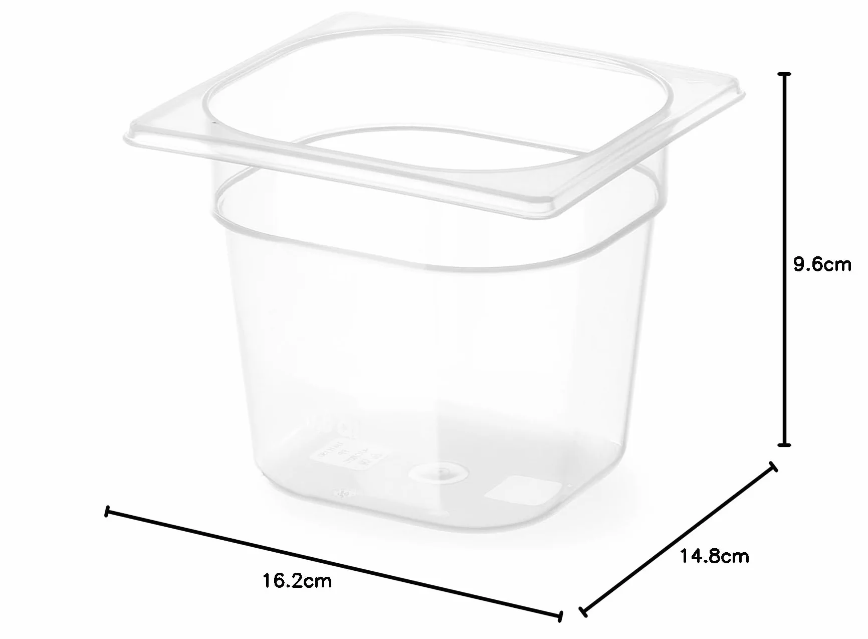 HENDI Pojemnik GN 1/6 1,6 L 176x162x100mm polipropylen