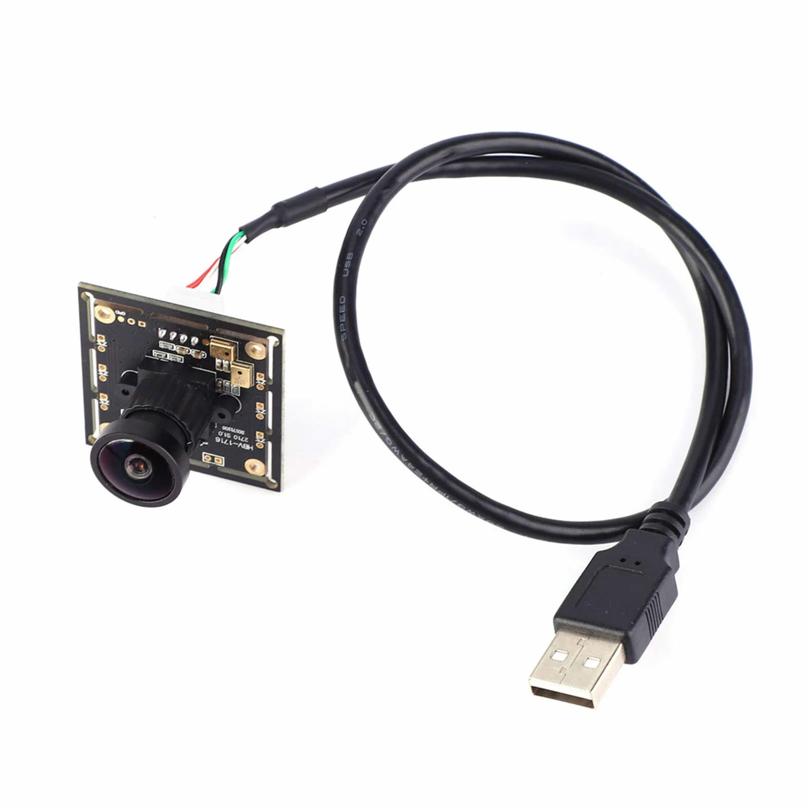 OV2710 HBV-1716WA Moduł kamery USB 140 stopni 2MP szerokokątny Przemysłowe komponenty elektroniczne