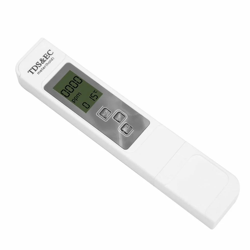 Cyfrowy Miernik TDS EC Tester Wody 3 w 1 0-9990ppm 0-9990us/cm 0°C-80°C