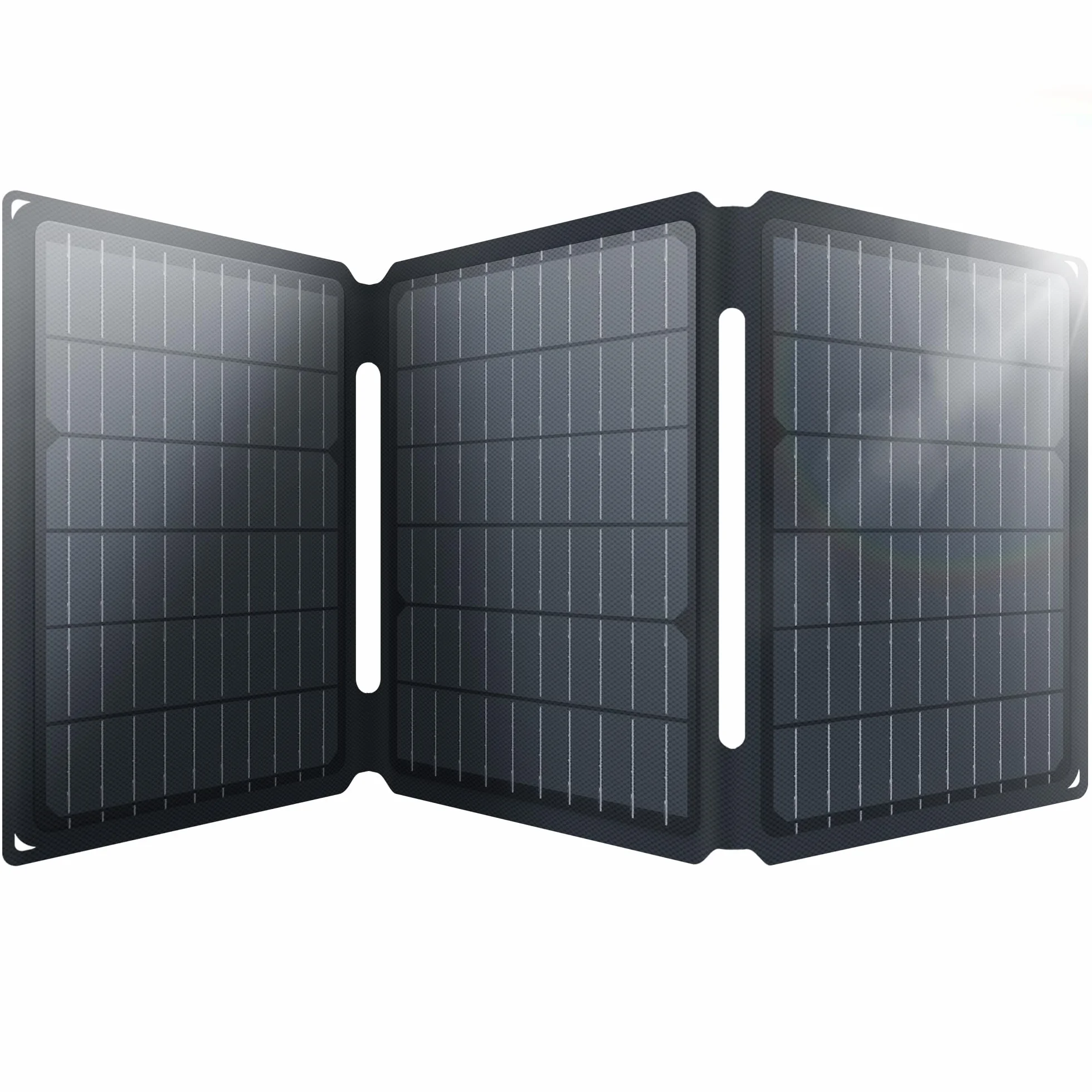 Składany panel słoneczny 30 W, wodoodporna i pyłoszczelna ładowarka słoneczna IP65, składana ładowarka słoneczna z szybkim ładowaniem 18 W USB-C i USB-A QC3.0, kompatybilna ze smartfonami, tabletami