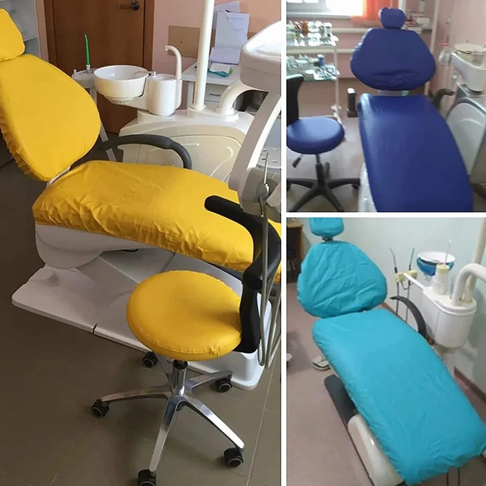 Pokrowiec na fotel dentystyczny Zmywalny Ochronny Pełny Zaawansowany Jedwab Mleczny 4 sztuki
