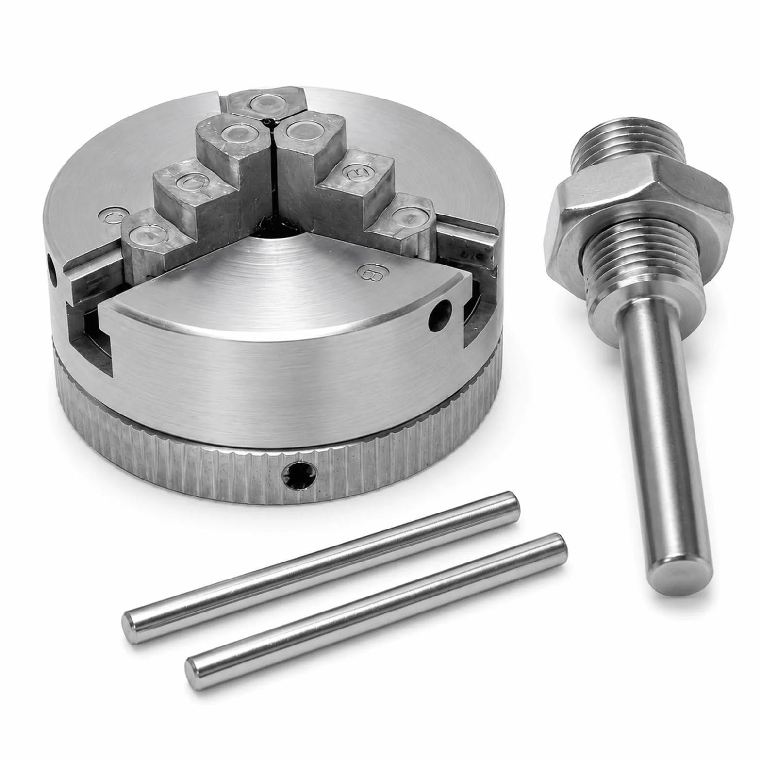 Wrzeciono 3 szczękowe, Wrzeciono tokarskie Z011 ze stopu cynku, 10-35 mm samocentrujący uchwyt wiertarski, z korbem M12 x 1 mm
