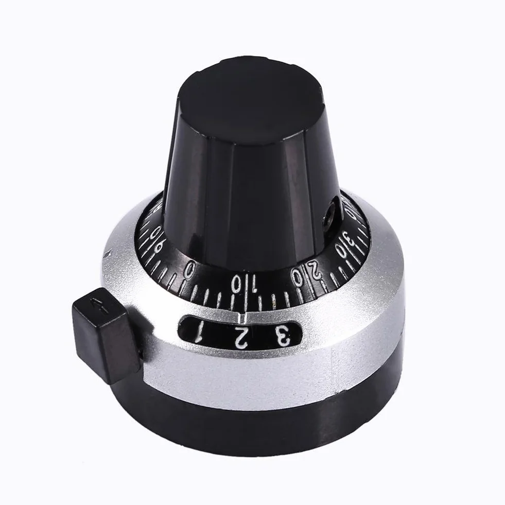 Keenso Precyzyjny Potencjometr 10K Ohm 3590S-2-103L Obrotowy z Przyciskiem