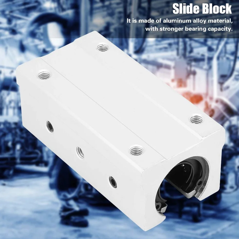 SBR20LUU 20mm liniowe łożysko kulkowe ze stopu aluminium blok poduszki otwarte łożysko liniowe blok przesuwny tuleja ślizgowa