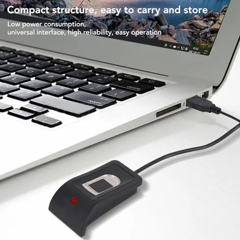 Czytnik Linii Papilarnych, Zwarta Konstrukcja Kalibracja 360 Stopni Funkcja Rozpoznawania DC3.3V Czytnik Linii Papilarnych USB do Komputera
