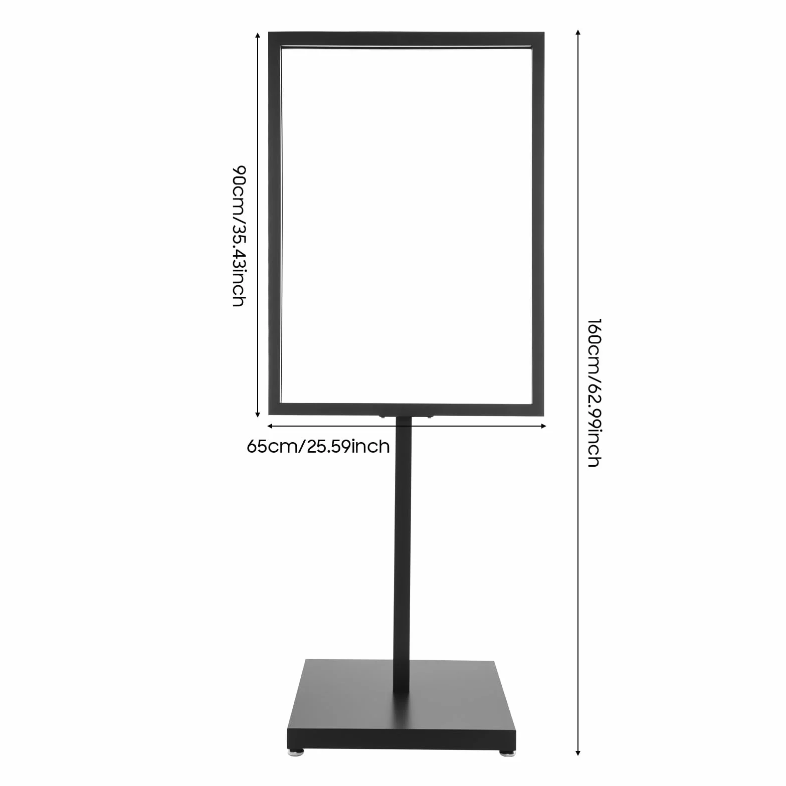 Stojak na plakat 90x65 cm, stojak podłogowy reklamowy