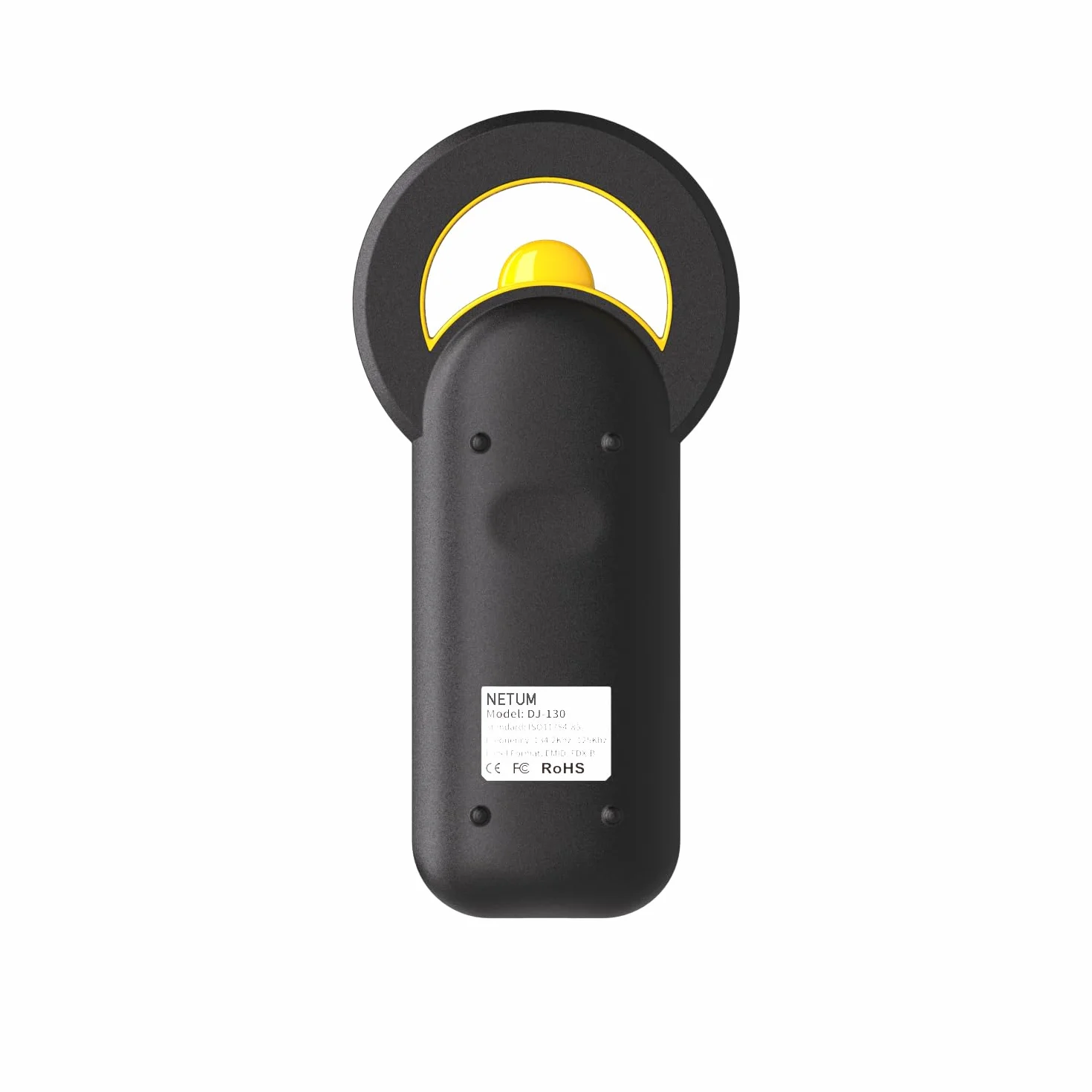 NETUM Czytnik Mikroczipów Bluetooth dla Zwierząt Domowych, 3 w 1, Uniwersalny Skaner z Mikrochipem z Ekranem TFT 3.7 cm, Akumulator 1200 mAh, Przechowuje do 20000 Zapisów (DJ-130)