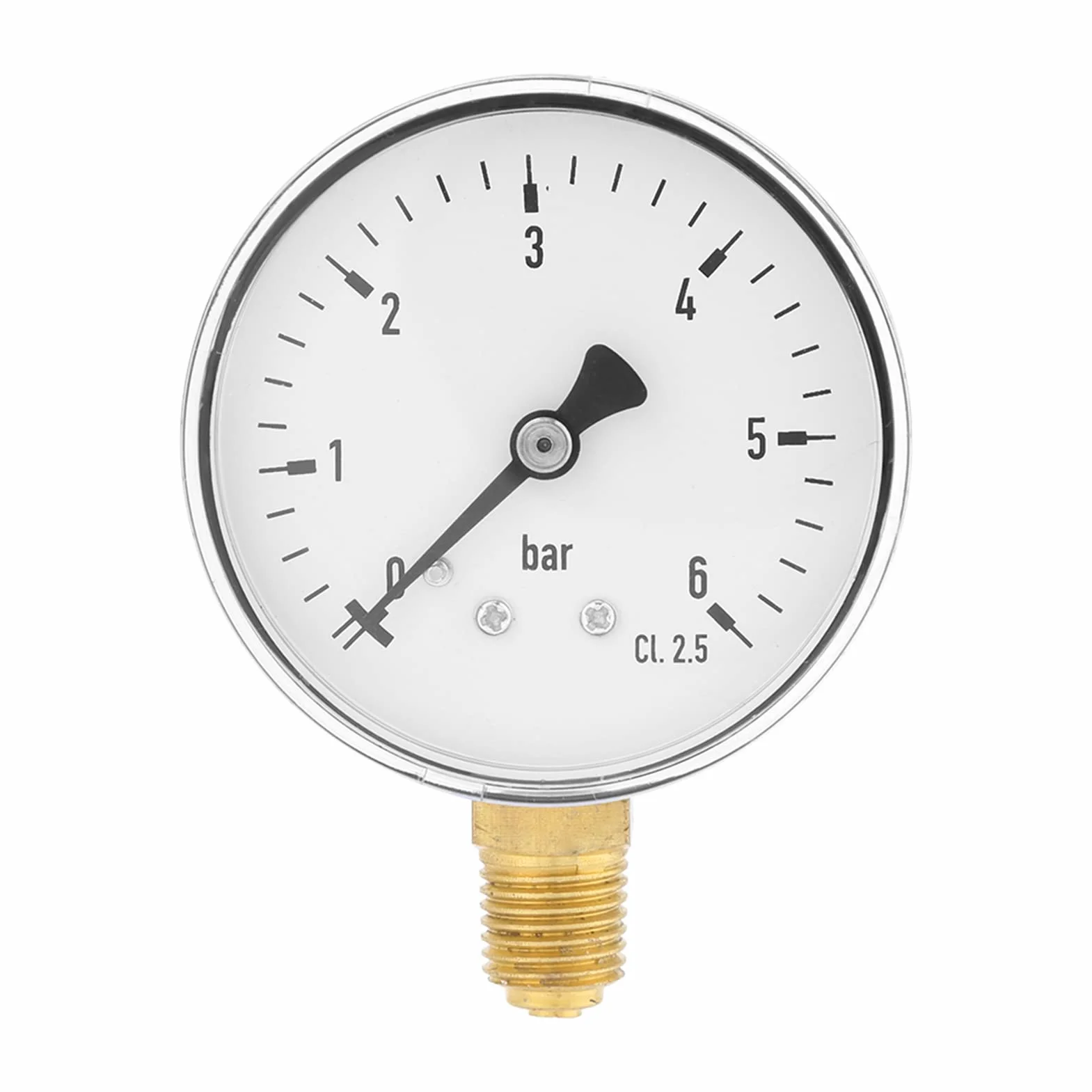 Manometr Hydrauliczny 1/4 NPT 0-6bar Montażu Bocznego Średnica 6 Cm