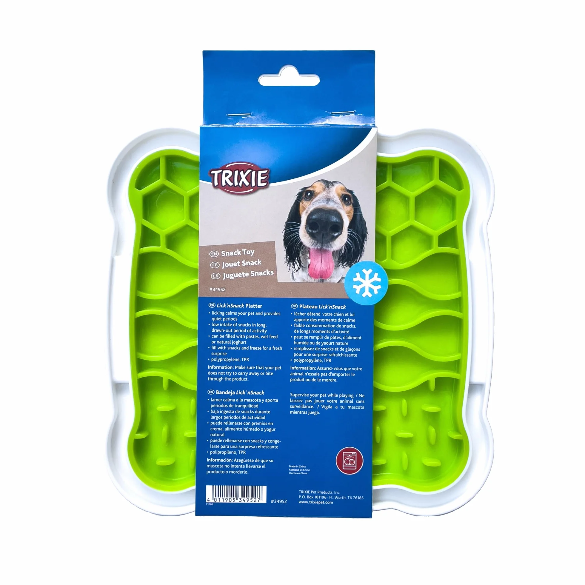 Trixie Lick'N'Snack Miska, Zielony, 20 x 24.5 cm