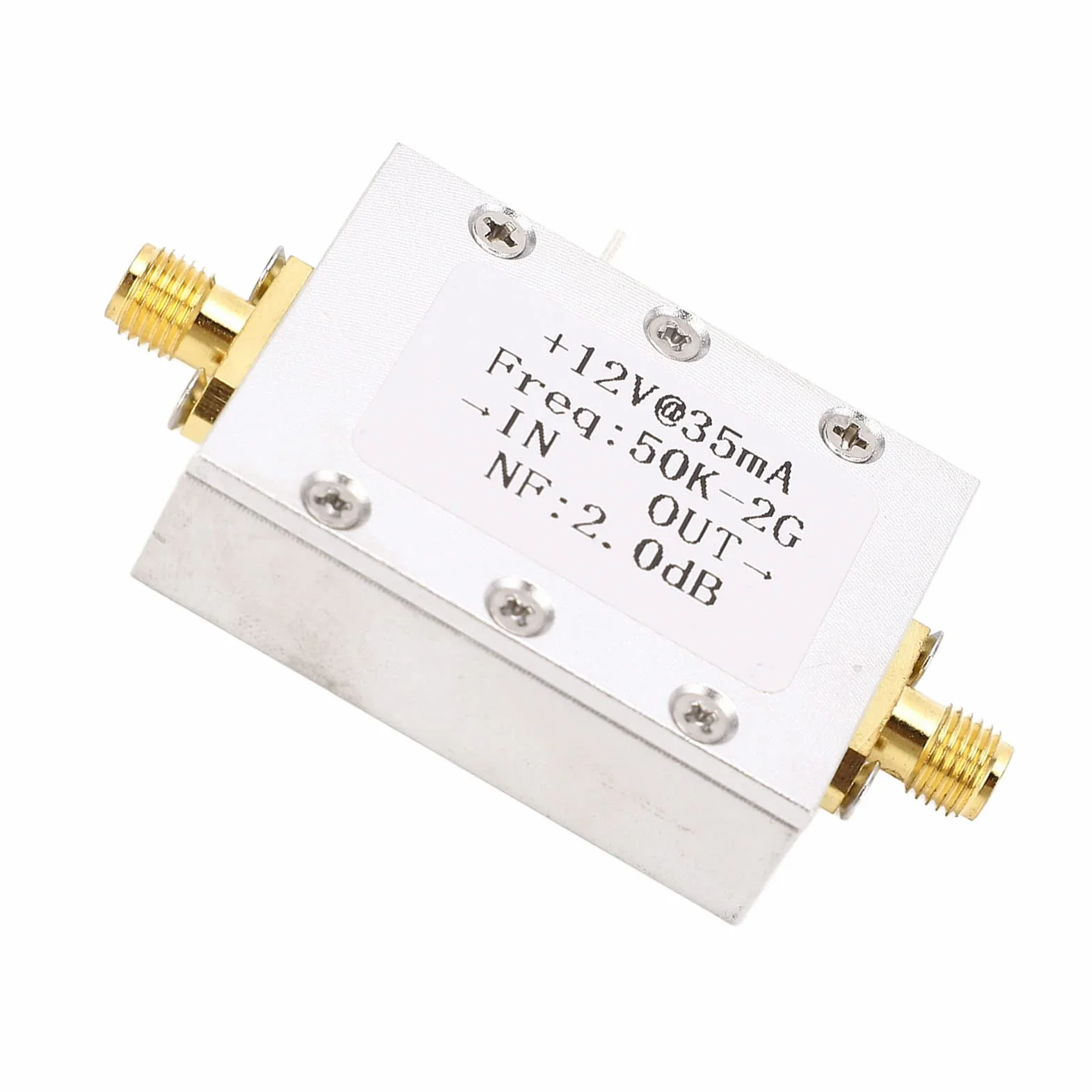 Wzmacniacz szerokopasmowy LNA 50 K do 2 GHz High-Gain