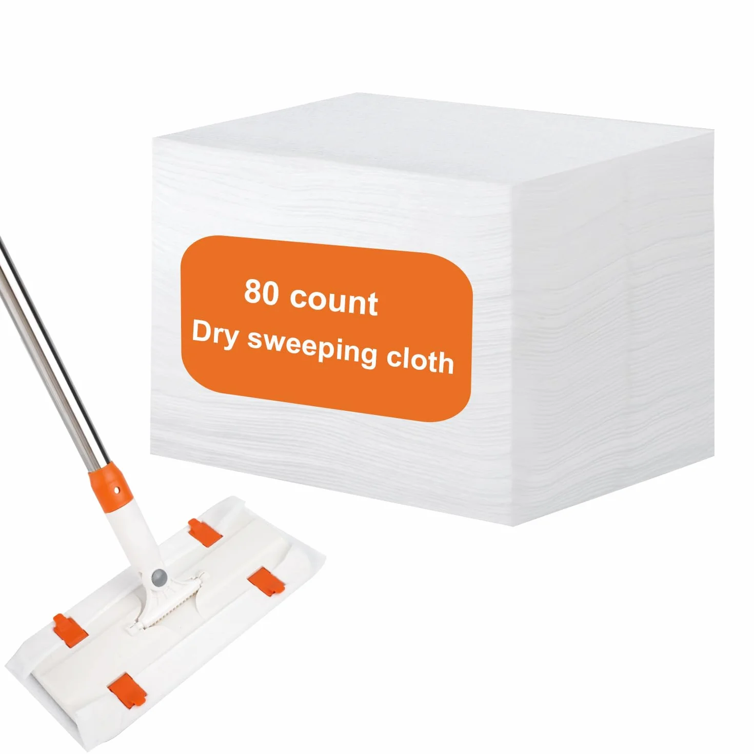Suche Sciereczki do Zamiatania 80 Szt. Wymienne Wlókninowe Wklady do Mopa Kompatybilne ze Swiffer
