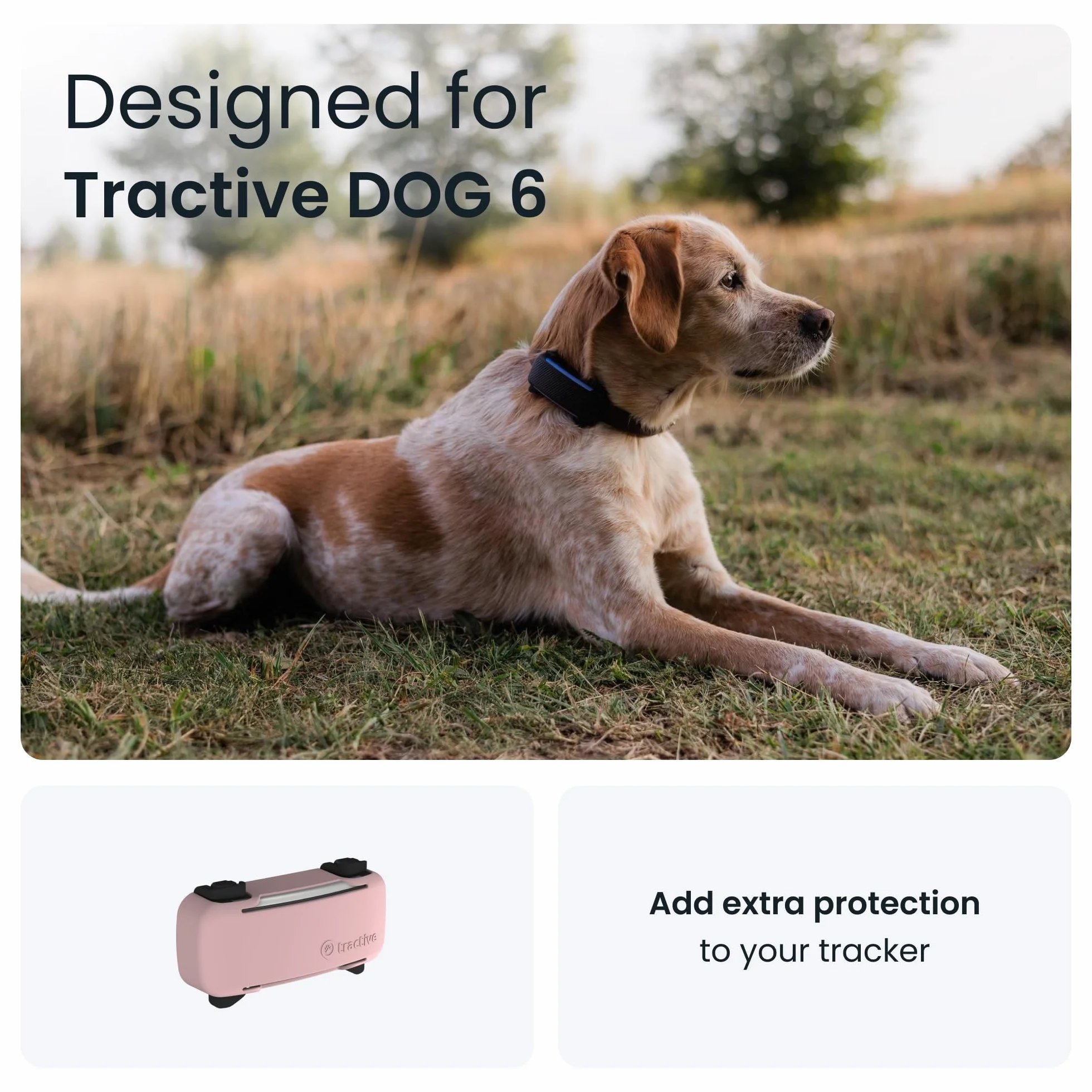 Tractive etui na lokalizator GPS DOG 6 — żółte