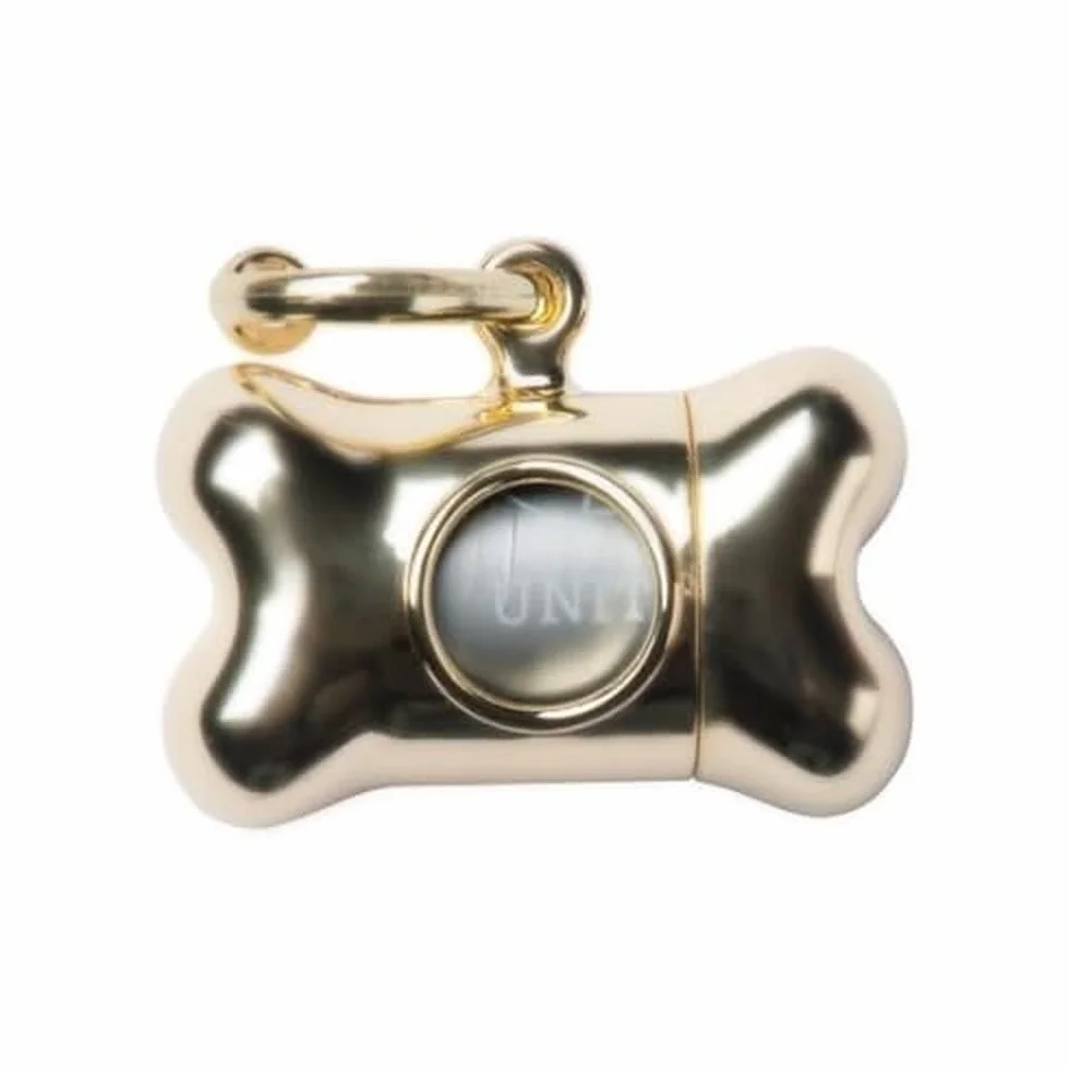 United Pets Bon Ton Nano Chrome dozownik na odpady dla psów, złoty